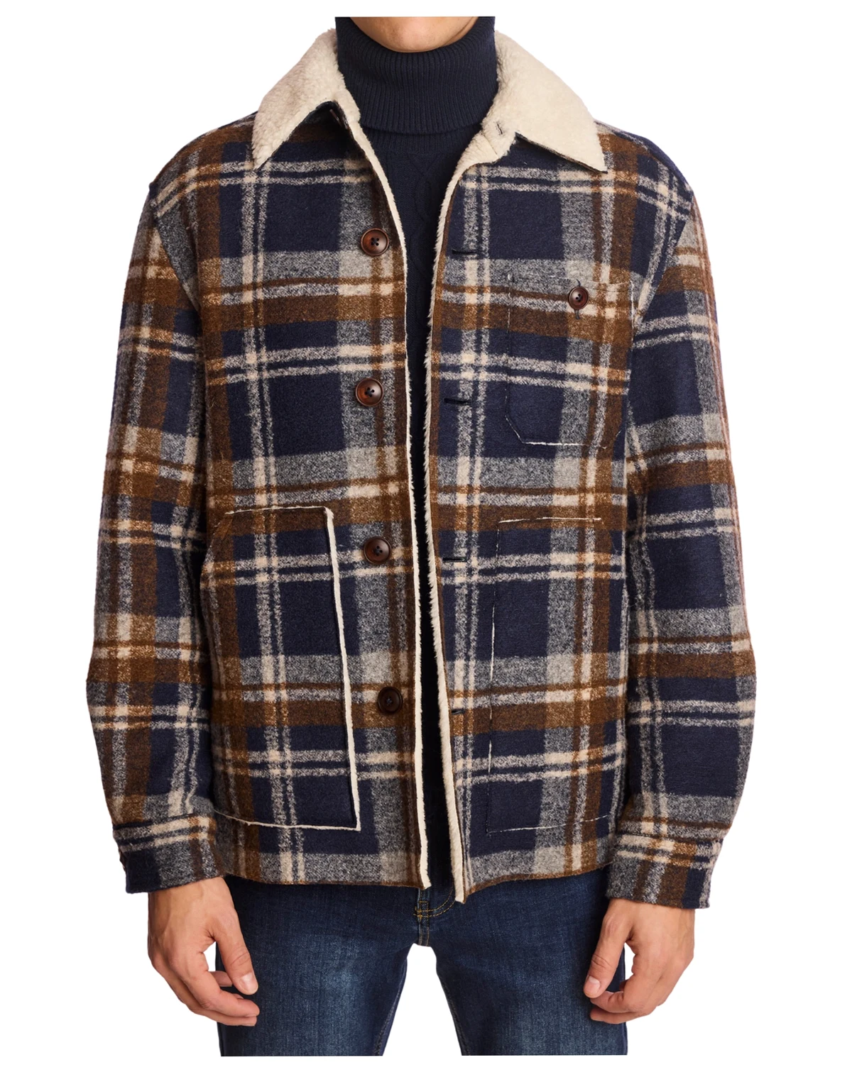 Men's Plaid Barn Coat
