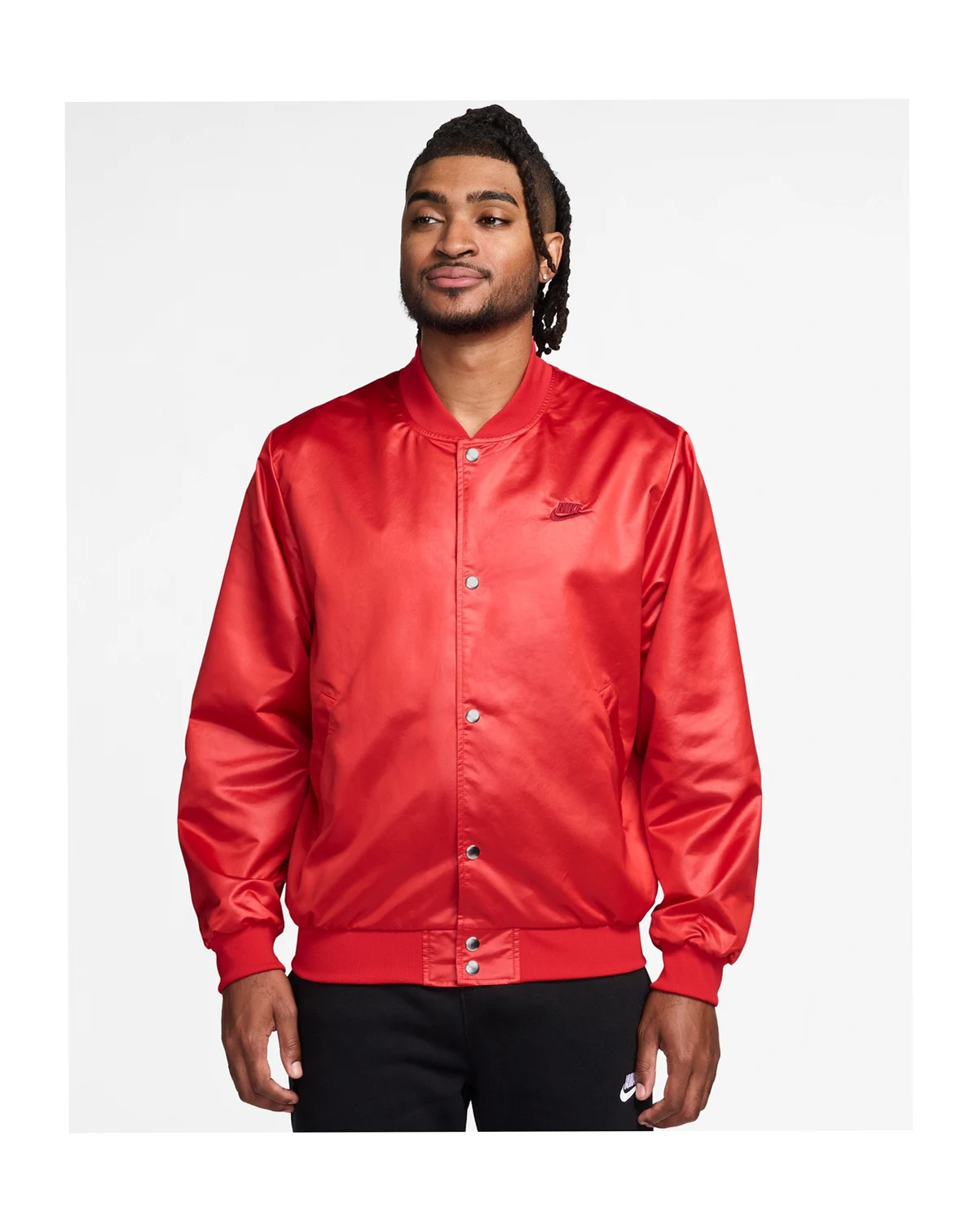 Men's Sportswear Club Snap-Front Varsity Jacket