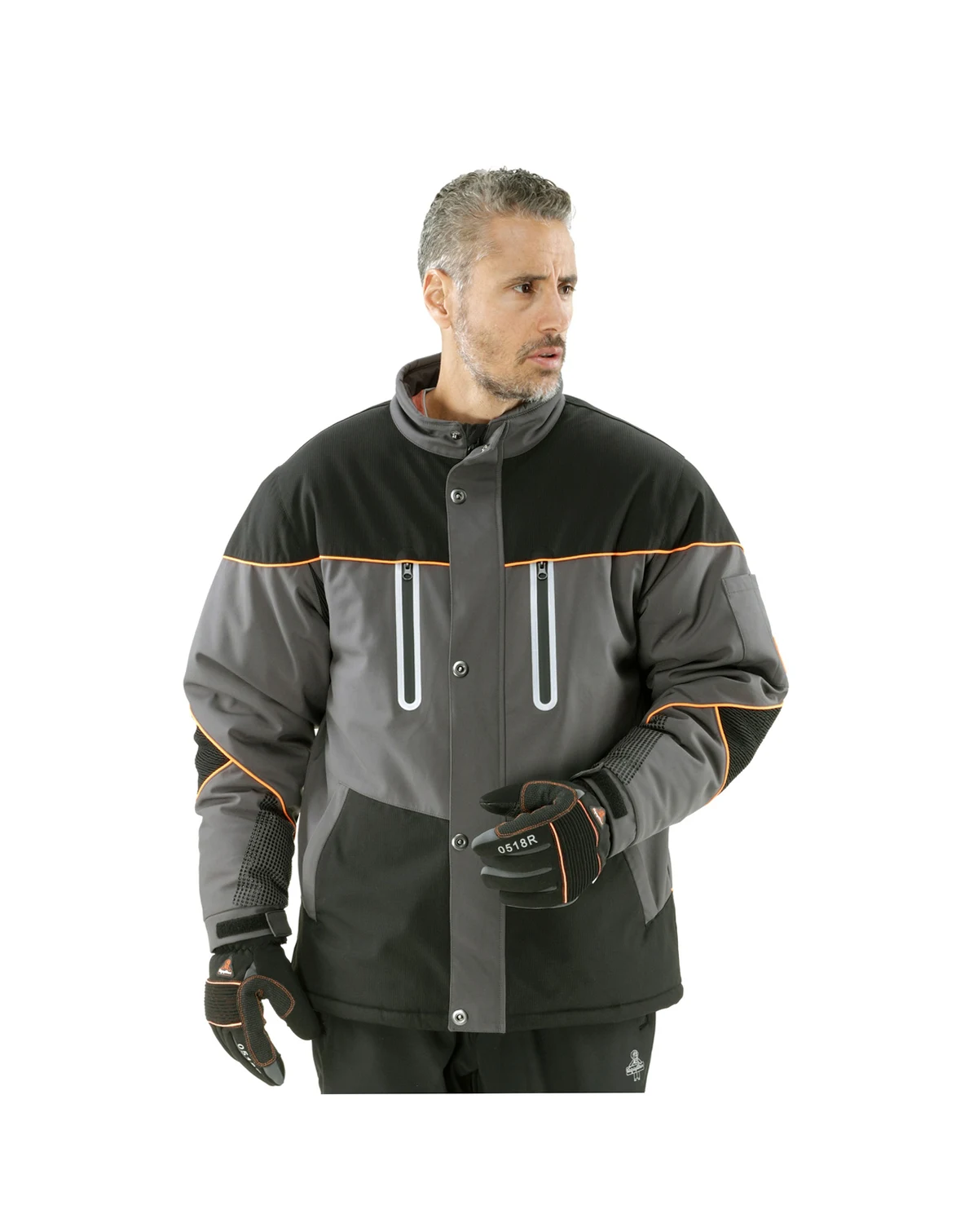 Men's PolarForce Insulated Jacket - Ultra-Warm, Waterproof, Heavy-Duty Work Coat for Extreme Cold