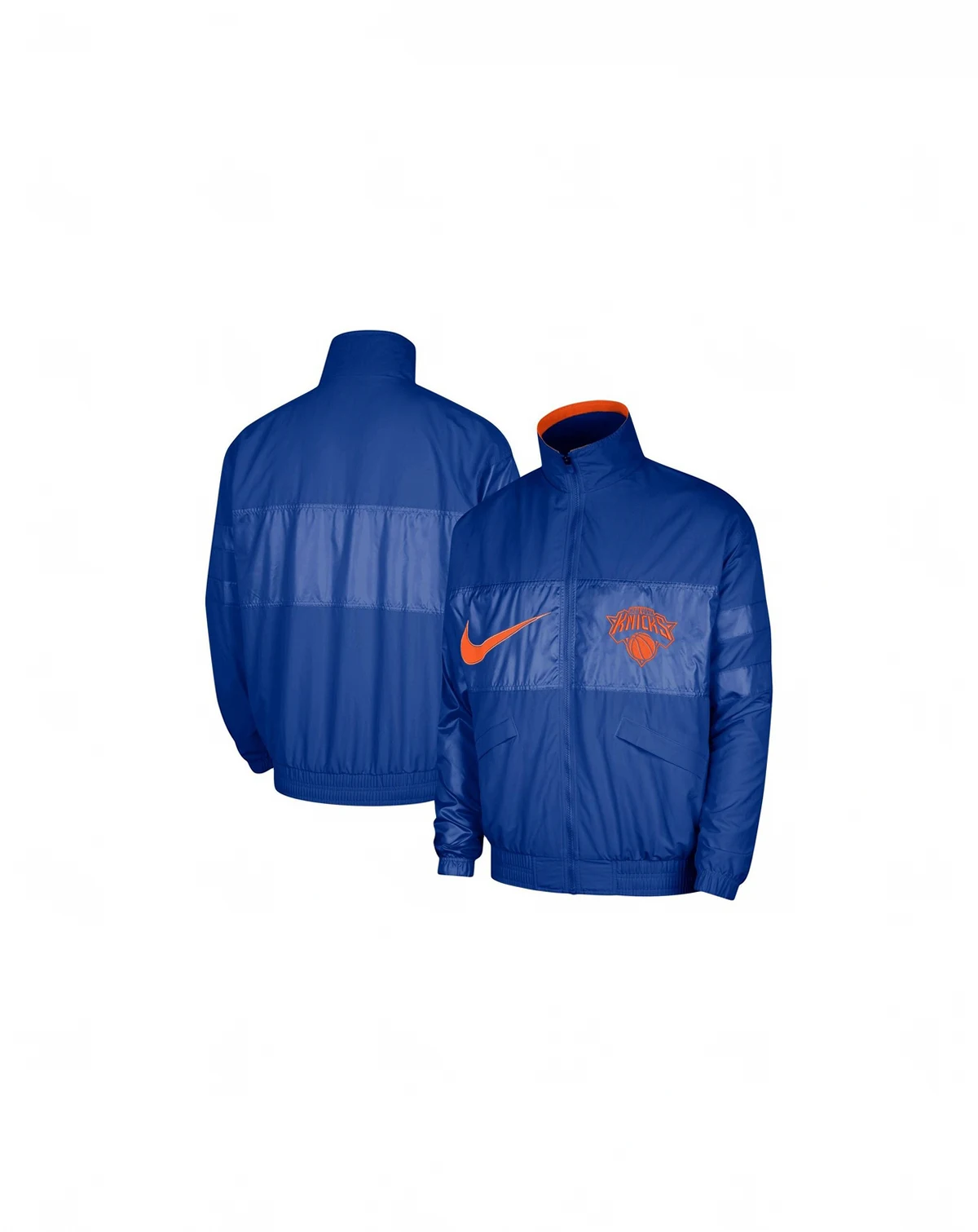 Men's Blue New York Knicks Courtside Versus Capsule Full-Zip Jacket