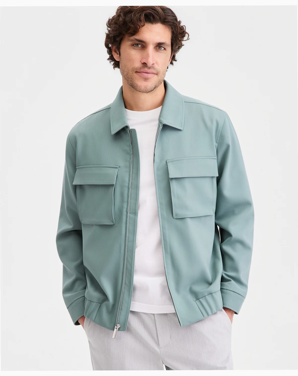 Men's Athlux Harrington Collar Full-Zip Jacket, Macy's Exclusive