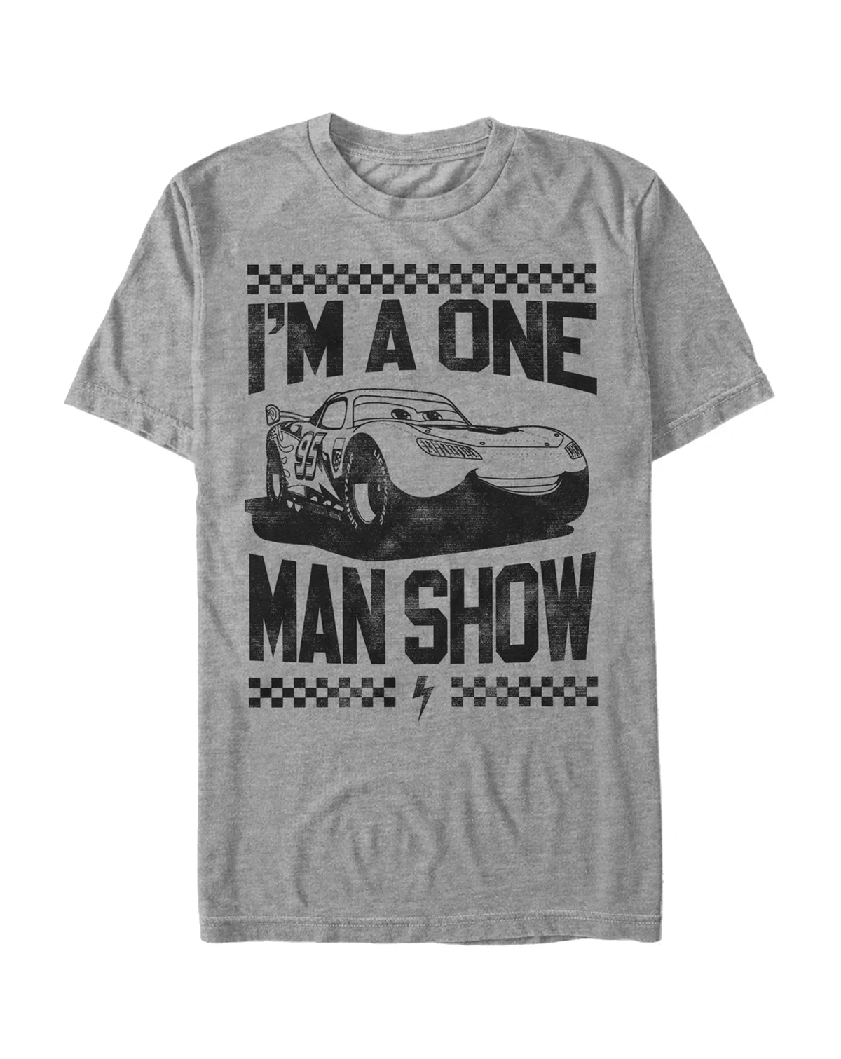 Disney Pixar Men's Cars McQueen One Man Show Short Sleeve T-Shirt