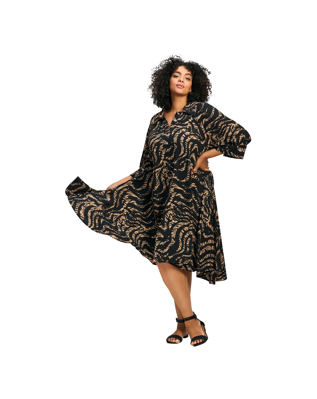 Women's Parker Hanky Hem Collared Dress