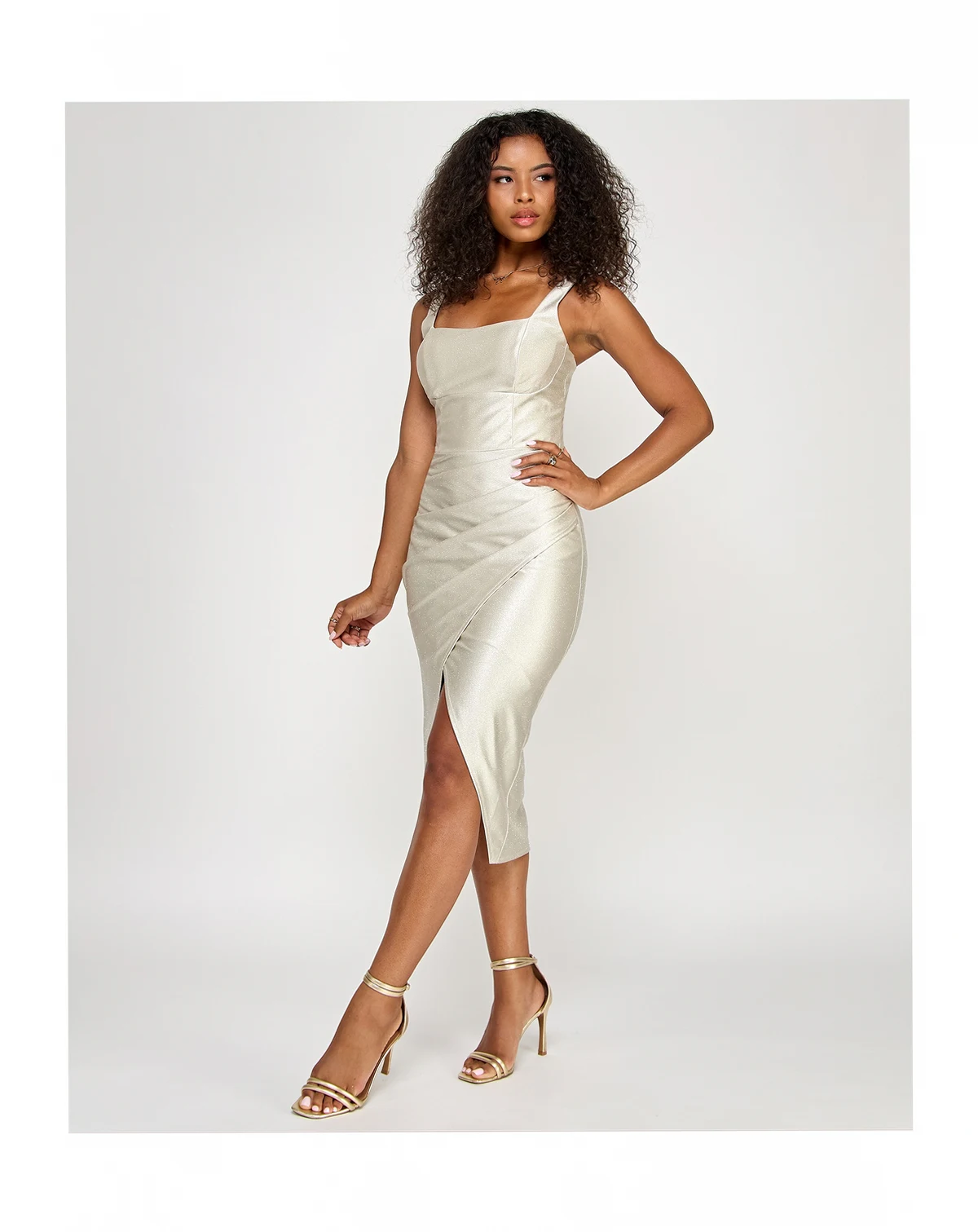 Juniors' Glittered Bodycon Dress