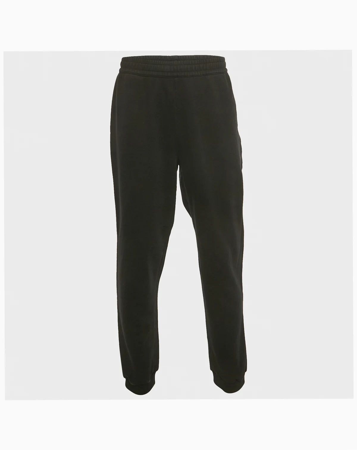 Men's Black Logo Applique Cotton Jogger Pants