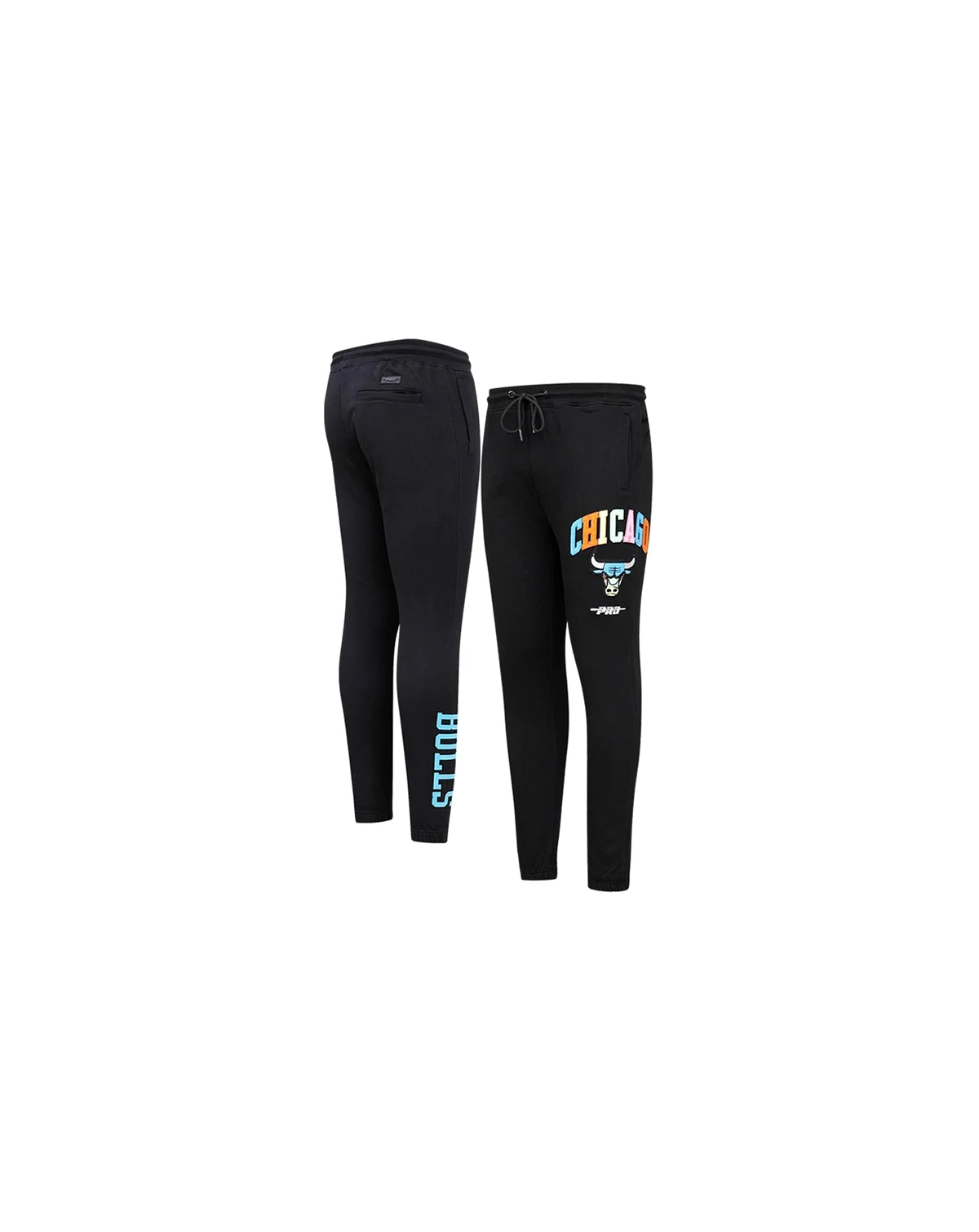 Men's Black Chicago Bulls Washed Neon Sweatpants