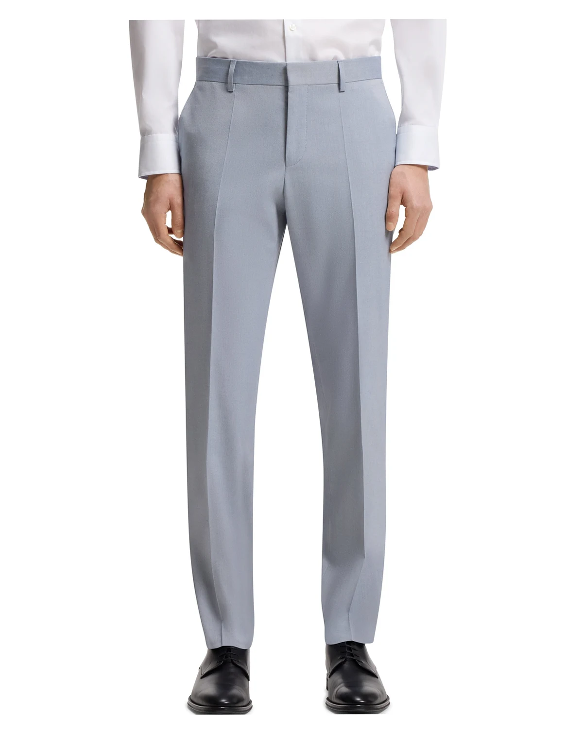 BOSS by Men's Patterned Stretch Chiffon Slim-Fit Trousers
