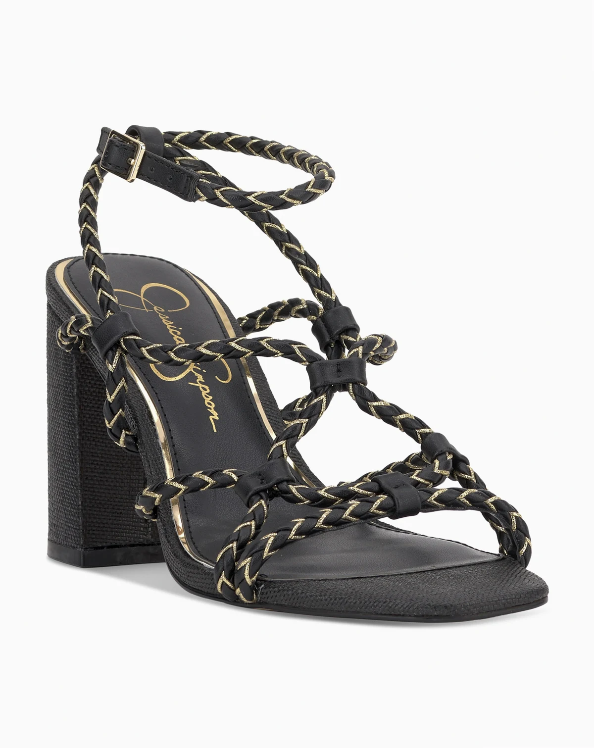 Women's Azimma Block-Heel Strappy Rope Sandals