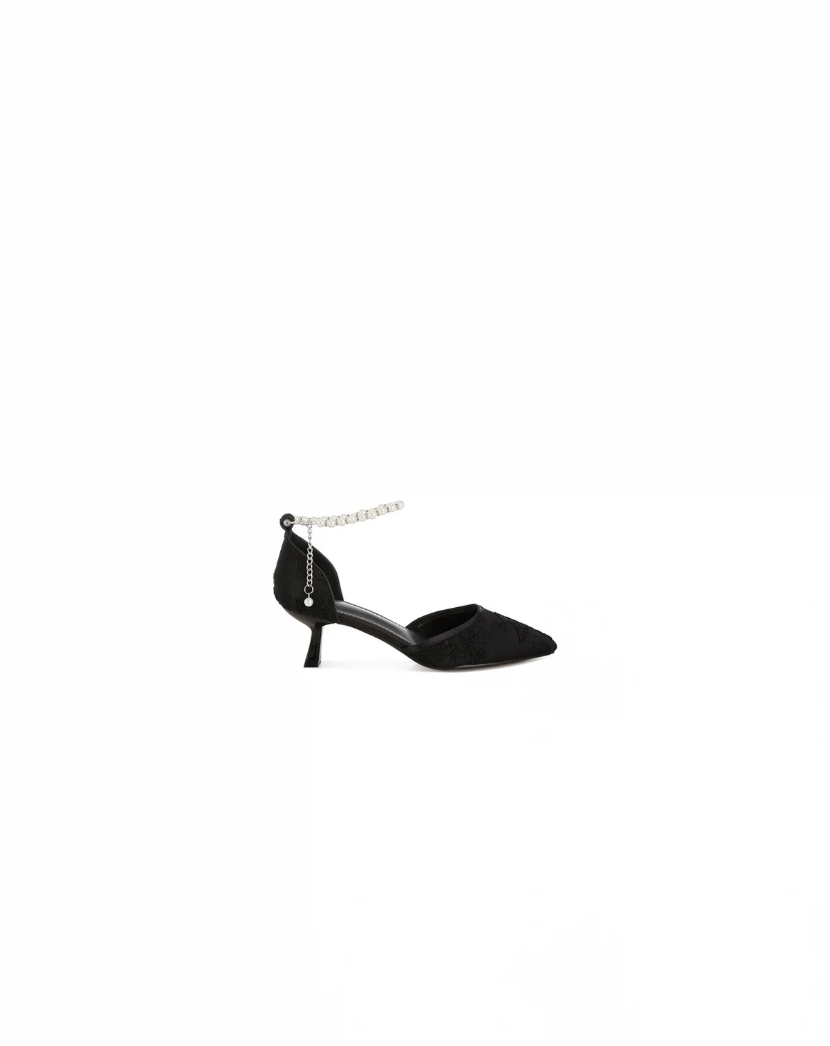 Womens Laika Lace Kitten Heel Sandals