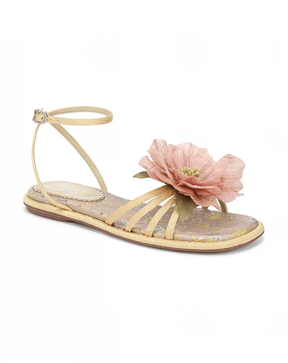Women's Olana Flower Strappy Flat Sandals