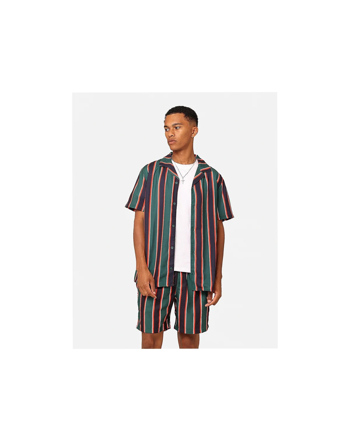 Men's Steven Stripe Button Up Shirt