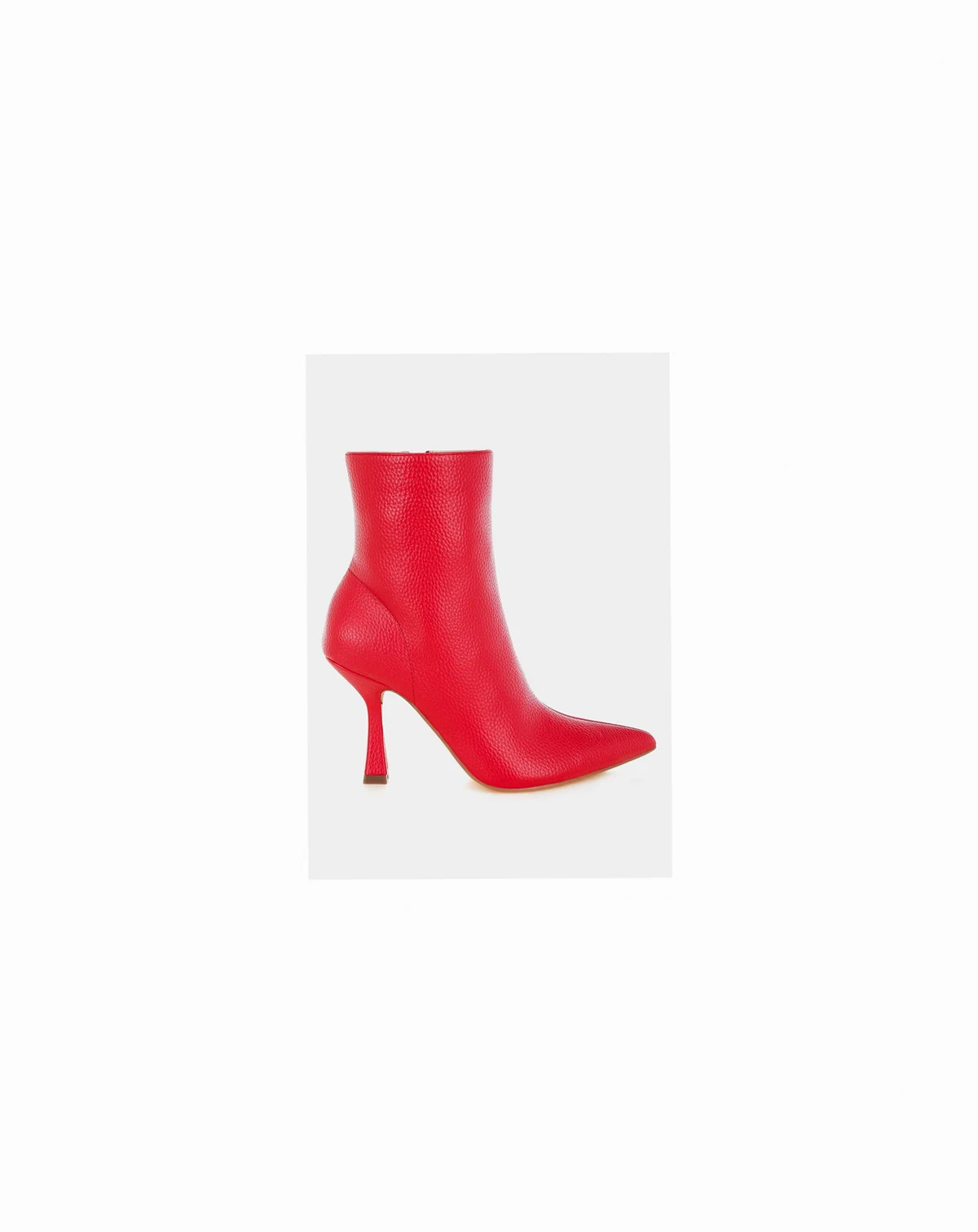 Womens Farnak Pleather Spool Heel Boots