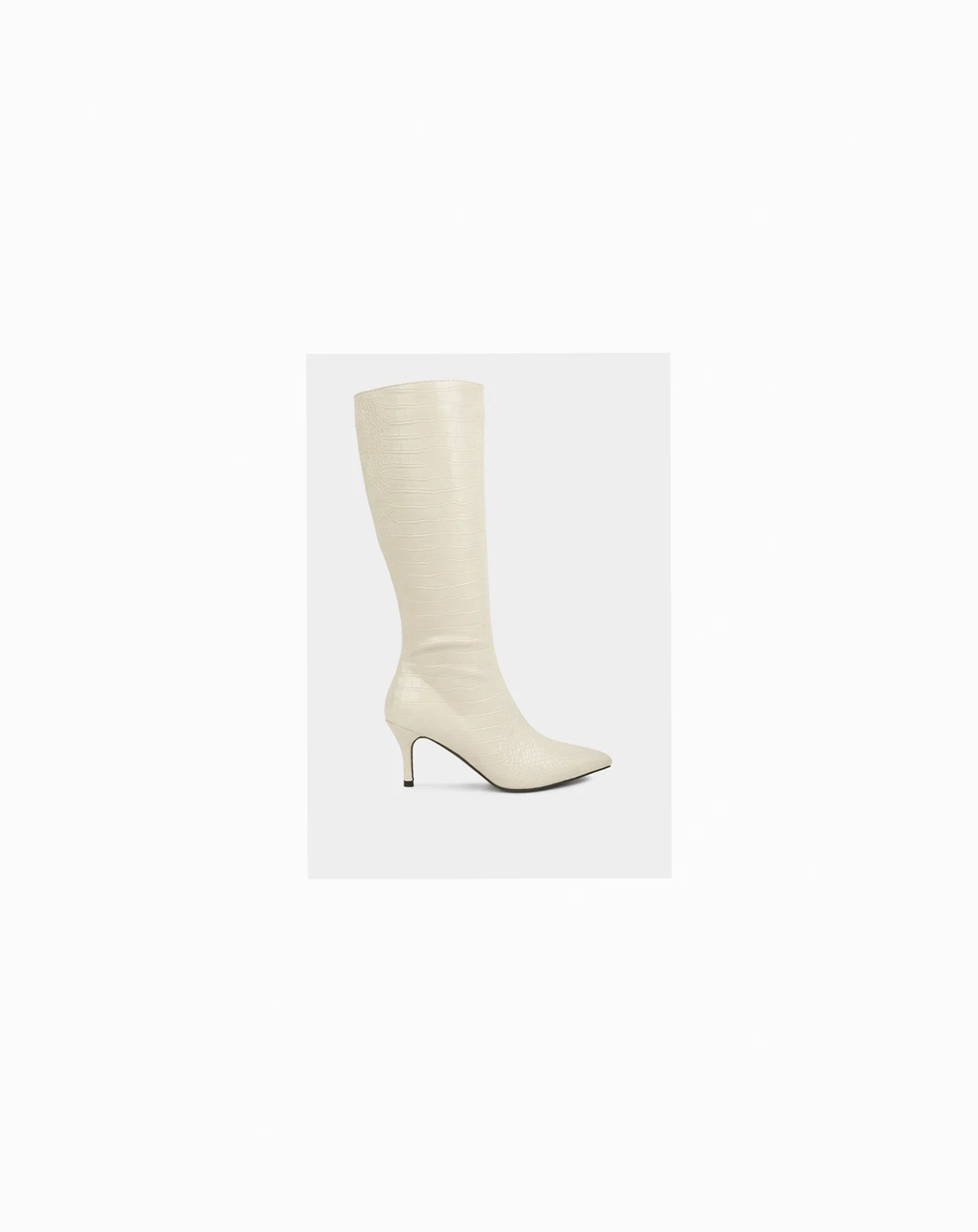 Womens Uptown Pointed Mid Heel Calf Boots