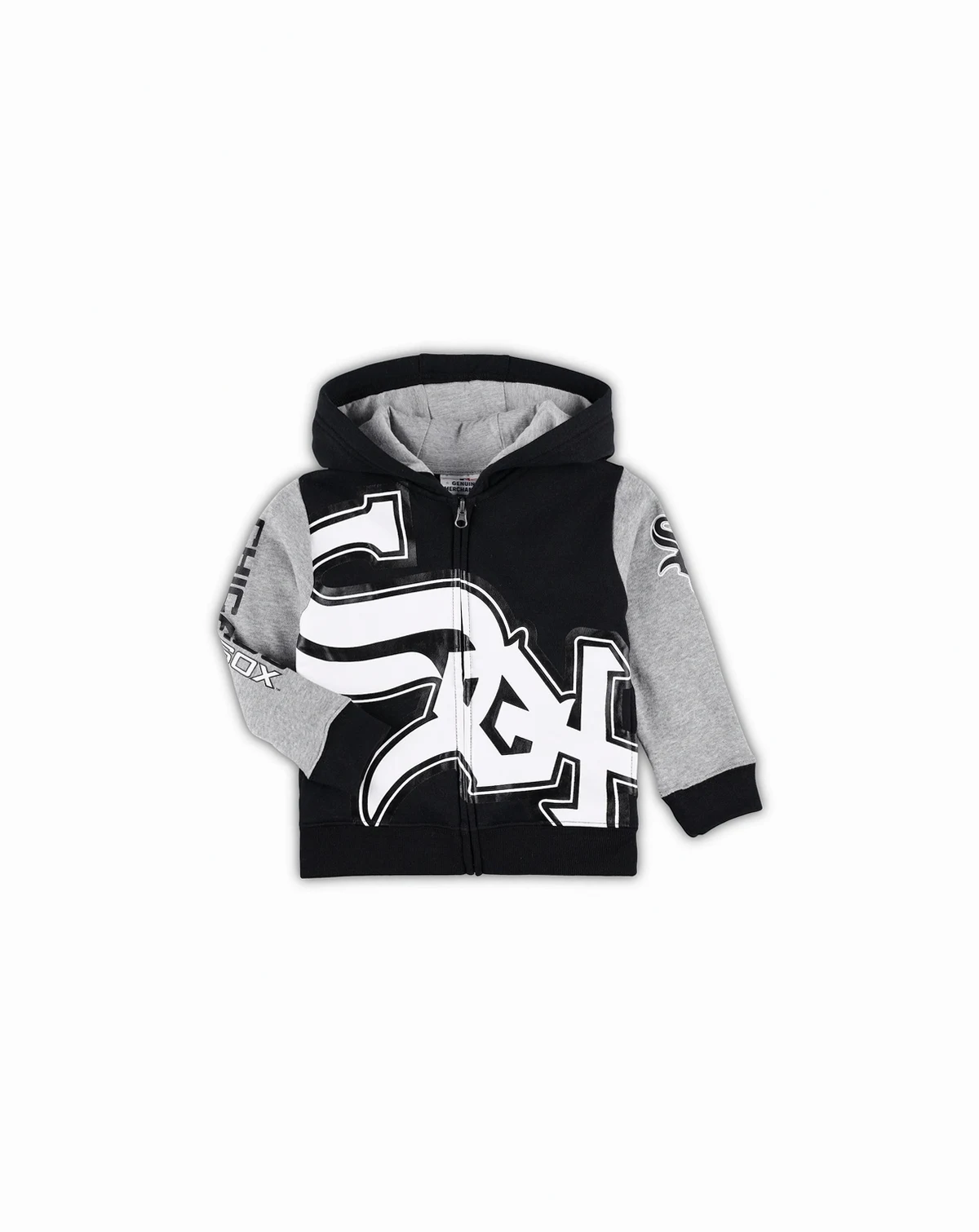 Toddler Boys and Girls Black Chicago White Sox Poster Board Full-Zip Hoodie