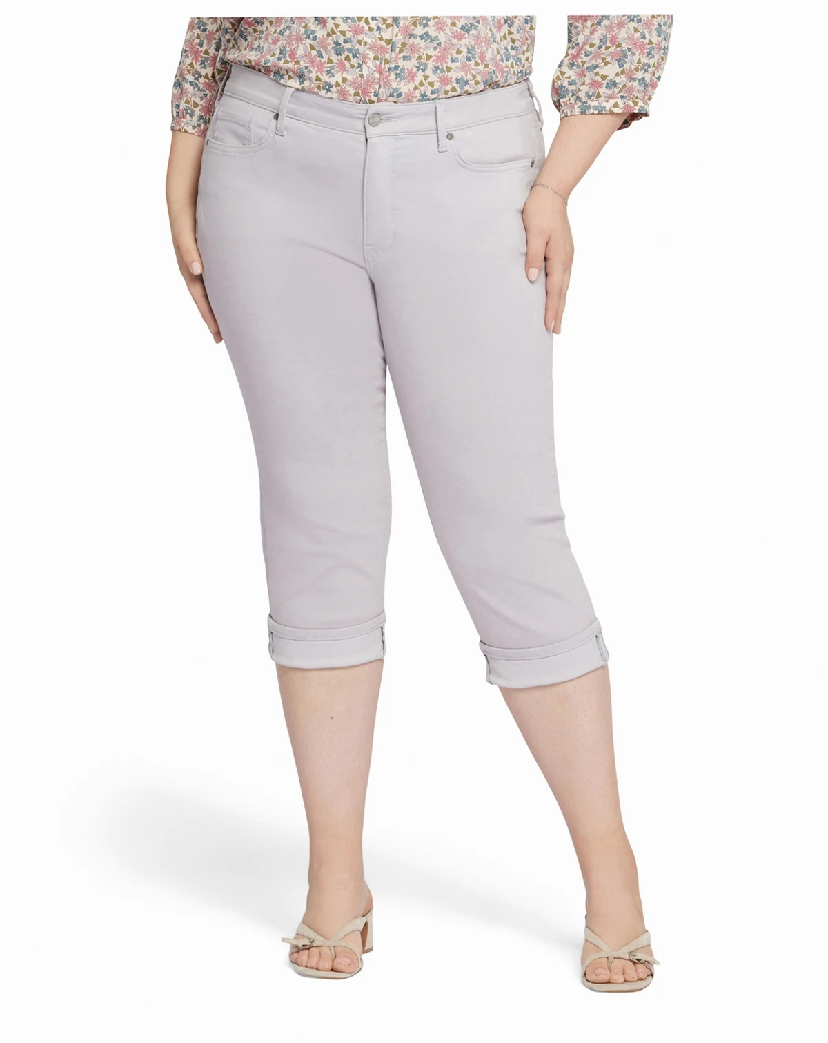 Plus Size Marilyn Straight Crop Cuff Jeans
