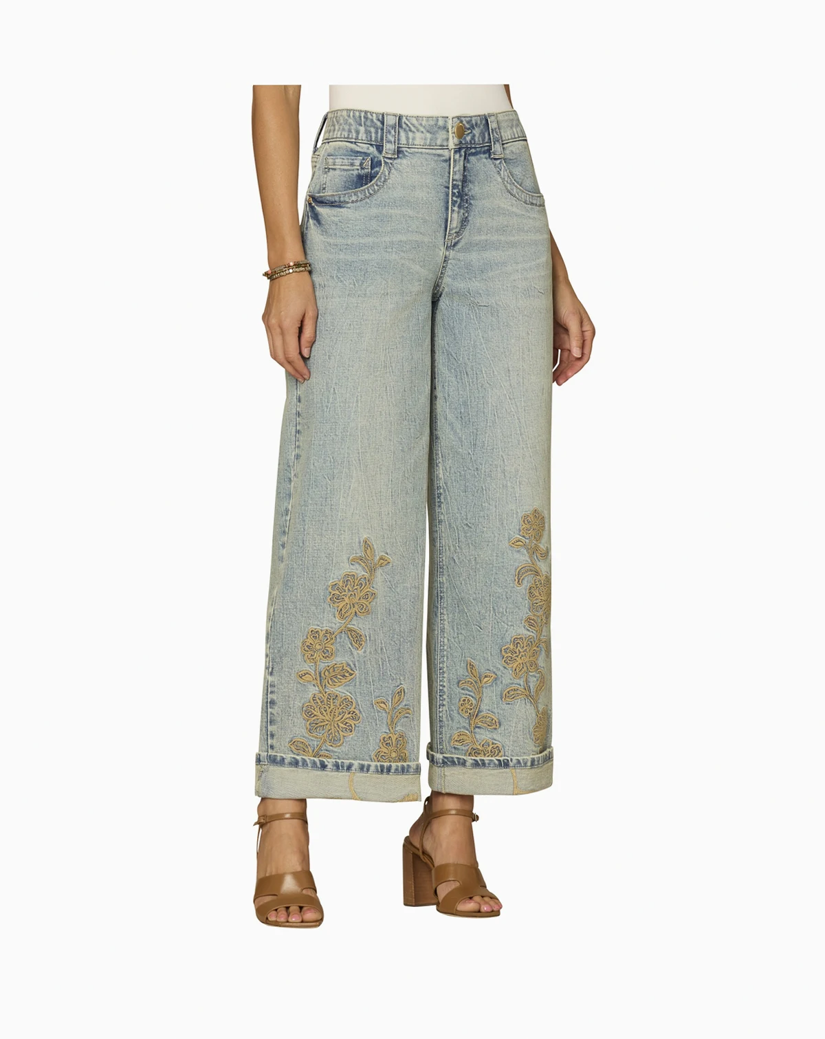 Petite High-Rise Wide-Leg Jeans