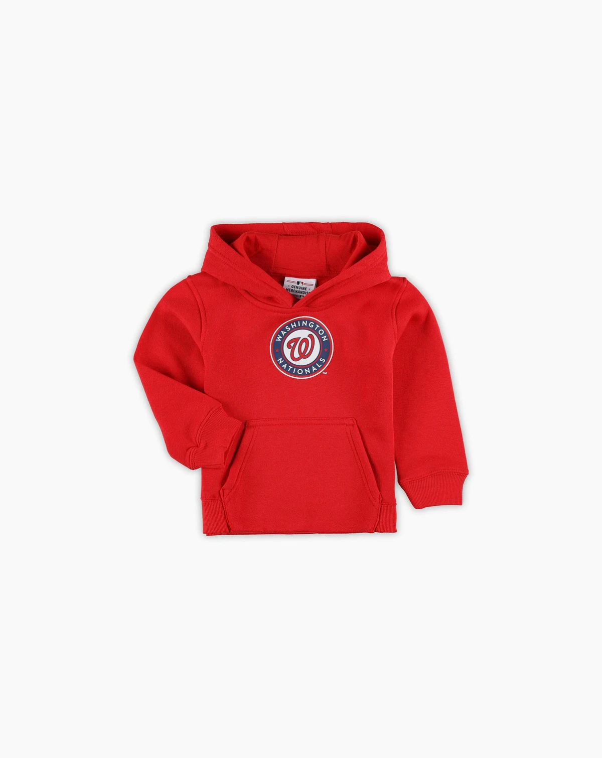 Toddler Boys and Girls Red Washington Nationals Team Primary Logo Fleece Pullover Hoodie