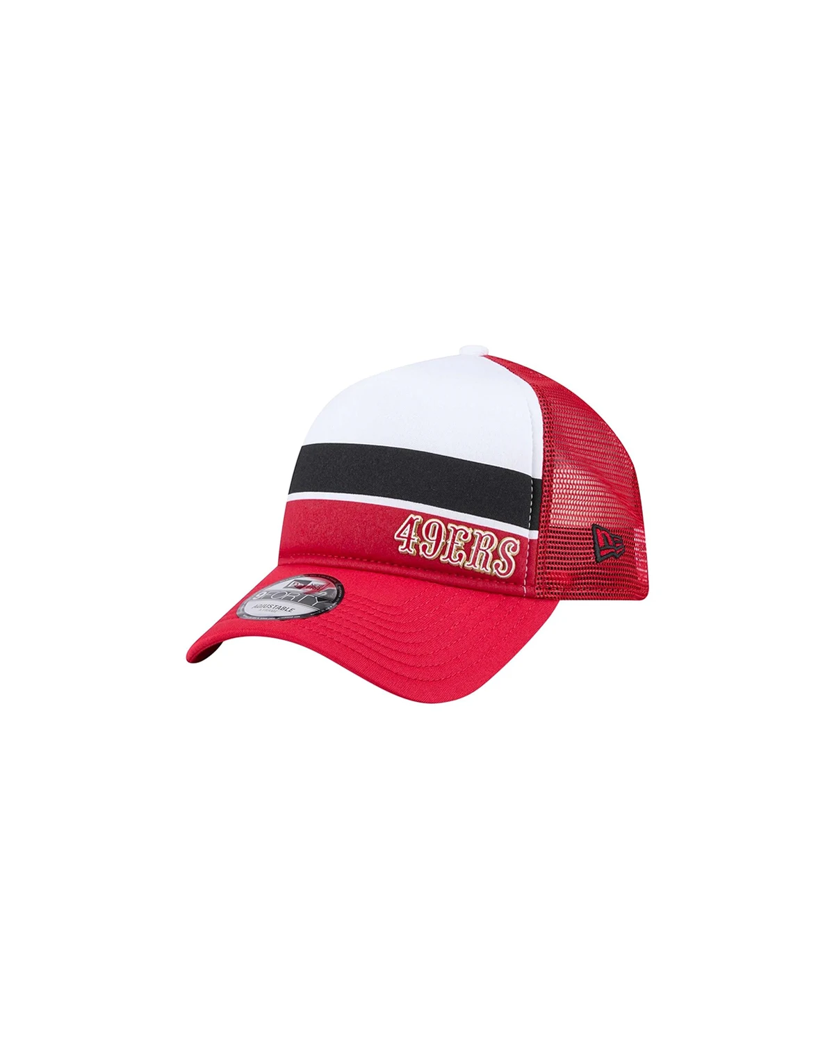 Toddler Scarlet San Francisco 49ers Sport Night Color Block 9FORTY A-Frame Trucker Adjustable Hat