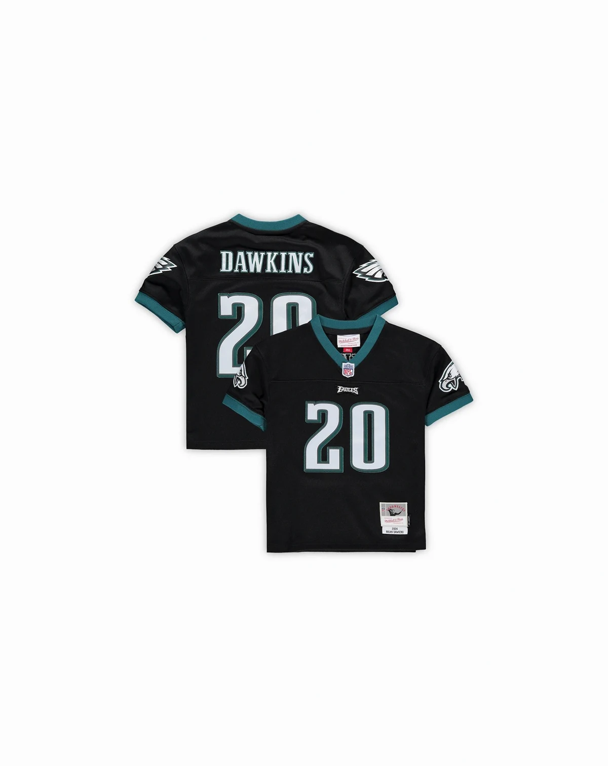 Toddler Girls and Boys Brian Dawkins Black Philadelphia Eagles 2004 Retired Legacy Jersey