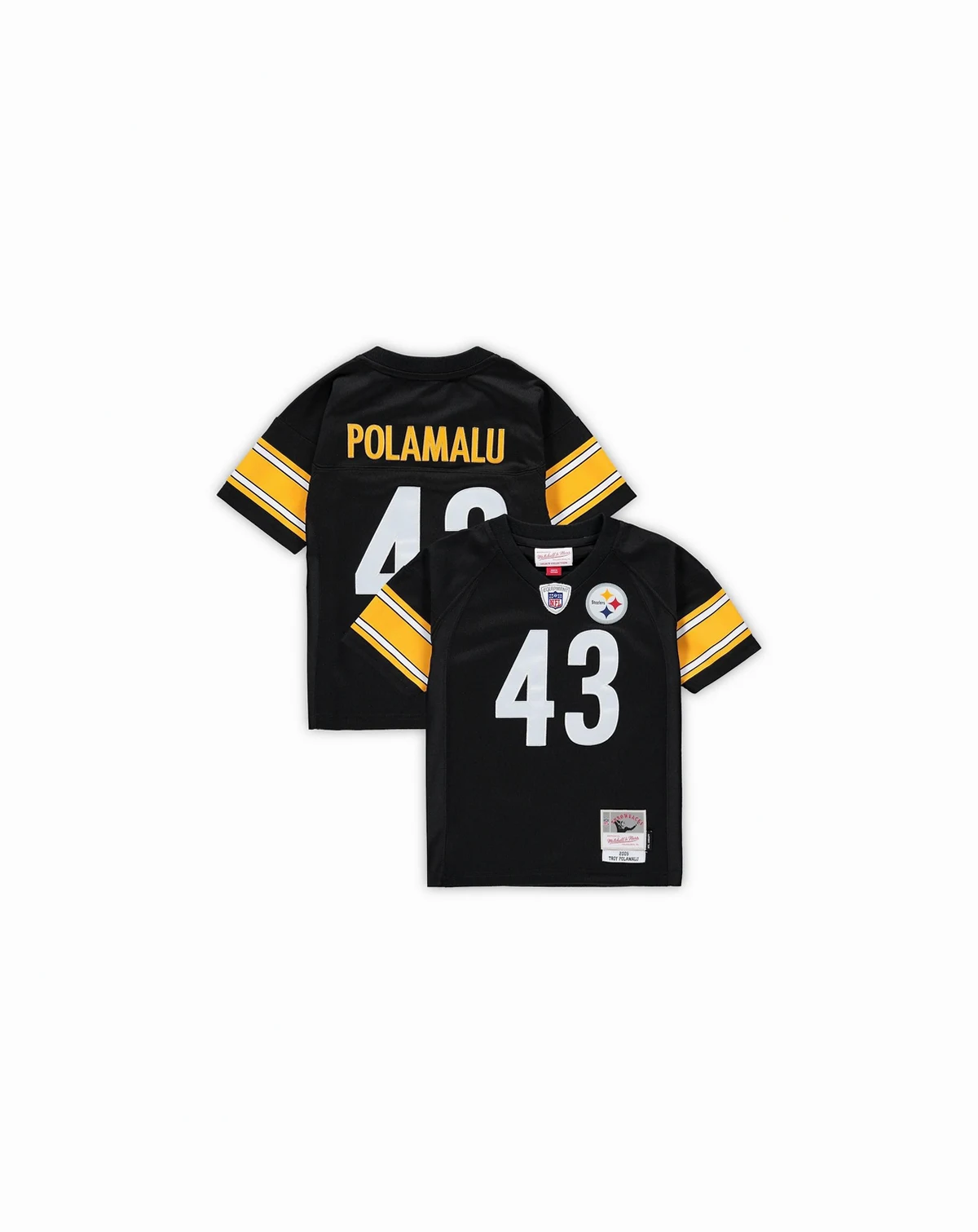 Toddler Boys and Girls Troy Polamalu Black Pittsburgh Steelers 2005 Retired Legacy Jersey