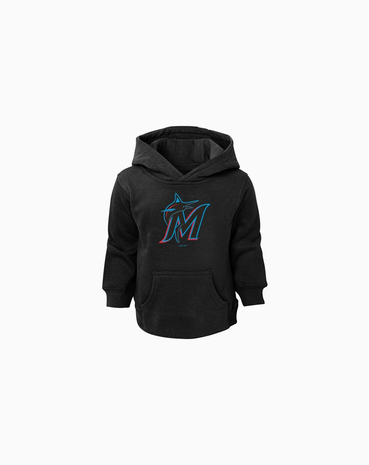 Toddler Boys and Girls Black Miami Marlins Primary Logo Pullover Hoodie