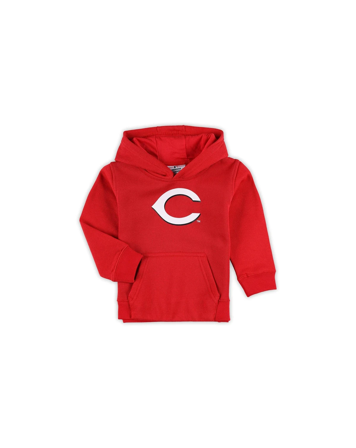 Toddler Boys and Girls Red Cincinnati Reds Team Primary Logo Fleece Pullover Hoodie