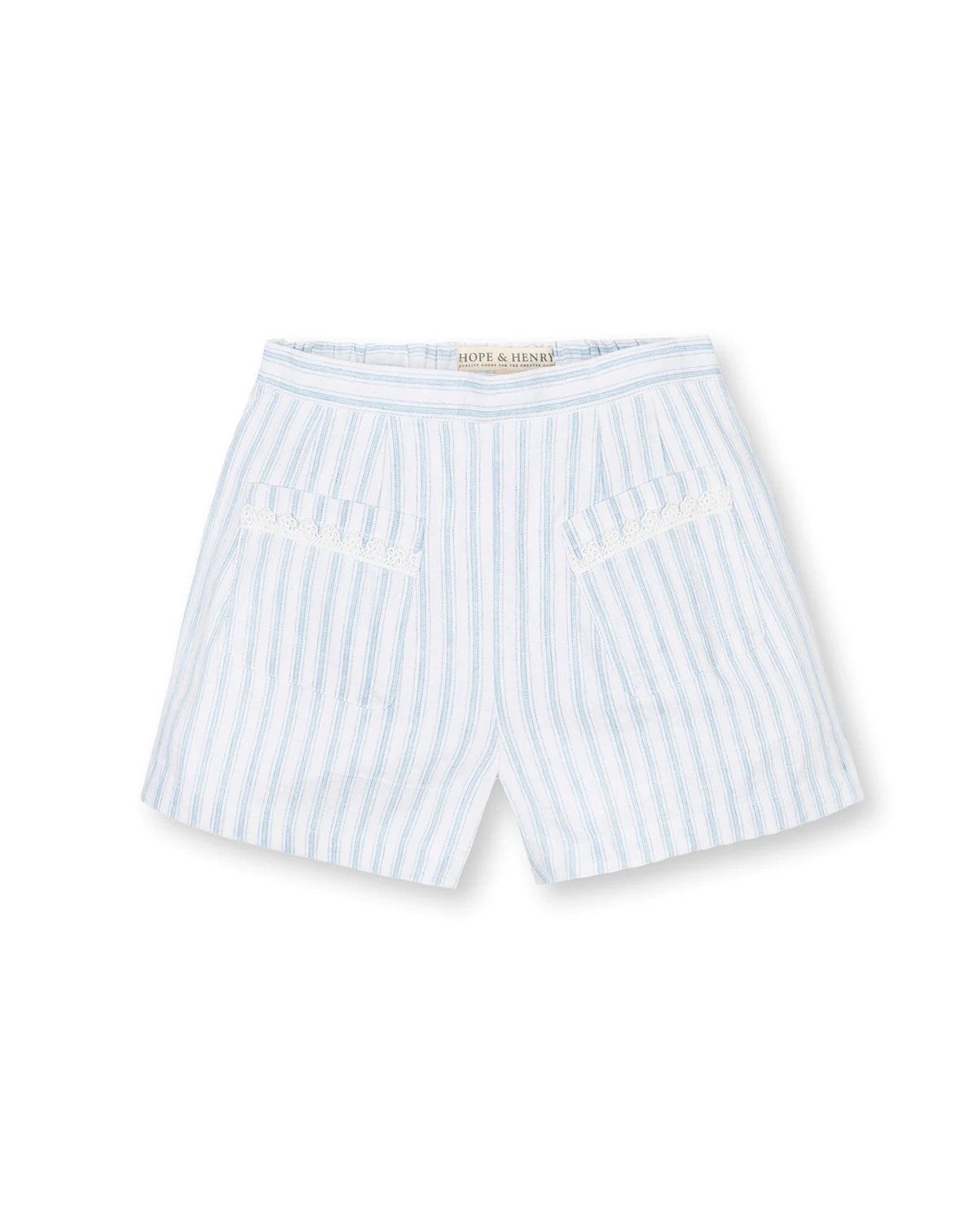 Girls' Pull-On Flat Front Linen Short, Toddler