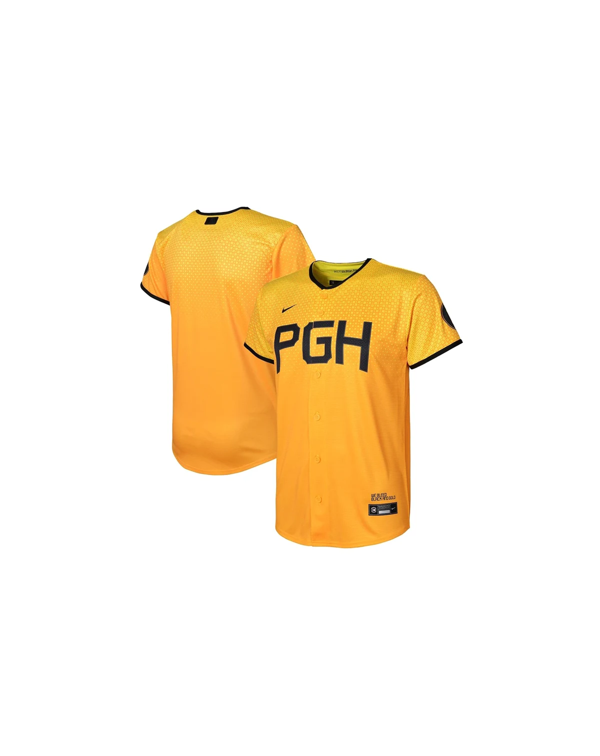 Toddler Boys and Girls Gold Pittsburgh Pirates 2023 City Connect Replica jersey