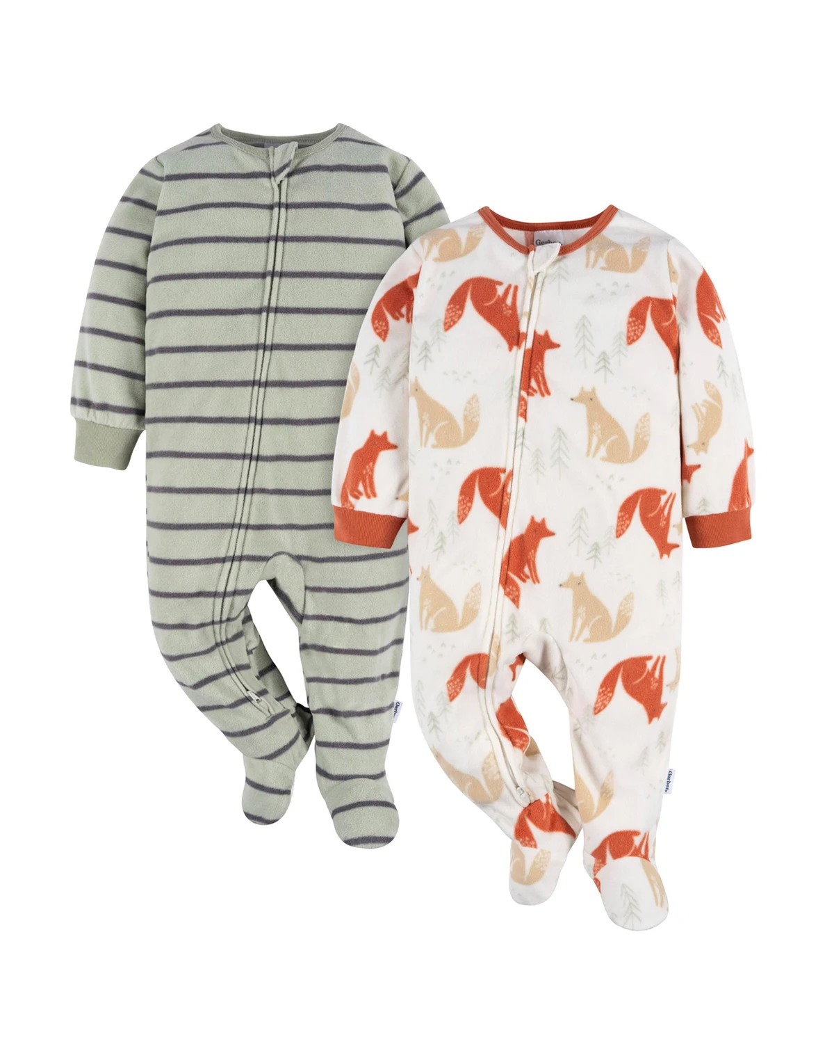 Toddler Boys Footed Blanket Sleepers, 2-Pack