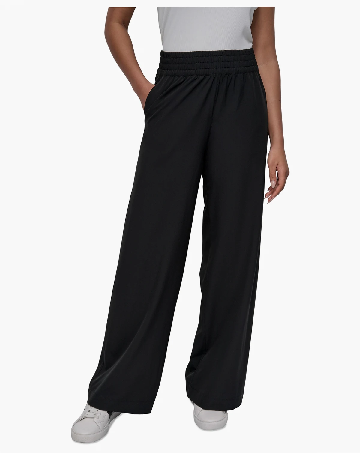 Women's Hudson Stretch Wide-Leg Pull-On Pants