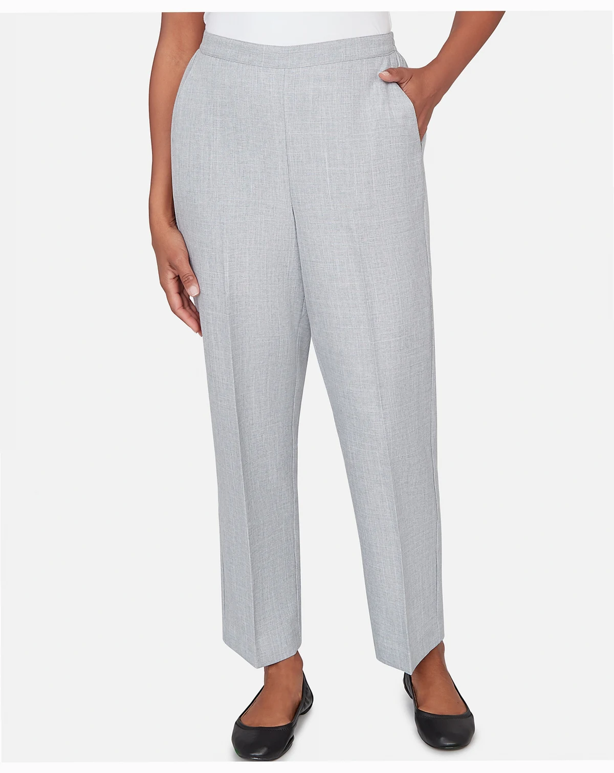 Petite Al Fresco Tailored Flat Front  Short Length Pants