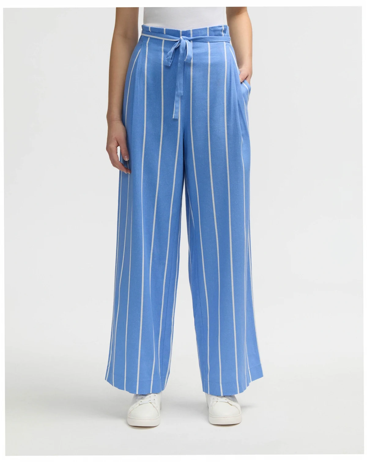 Women s Pleated Pants with Drawcord