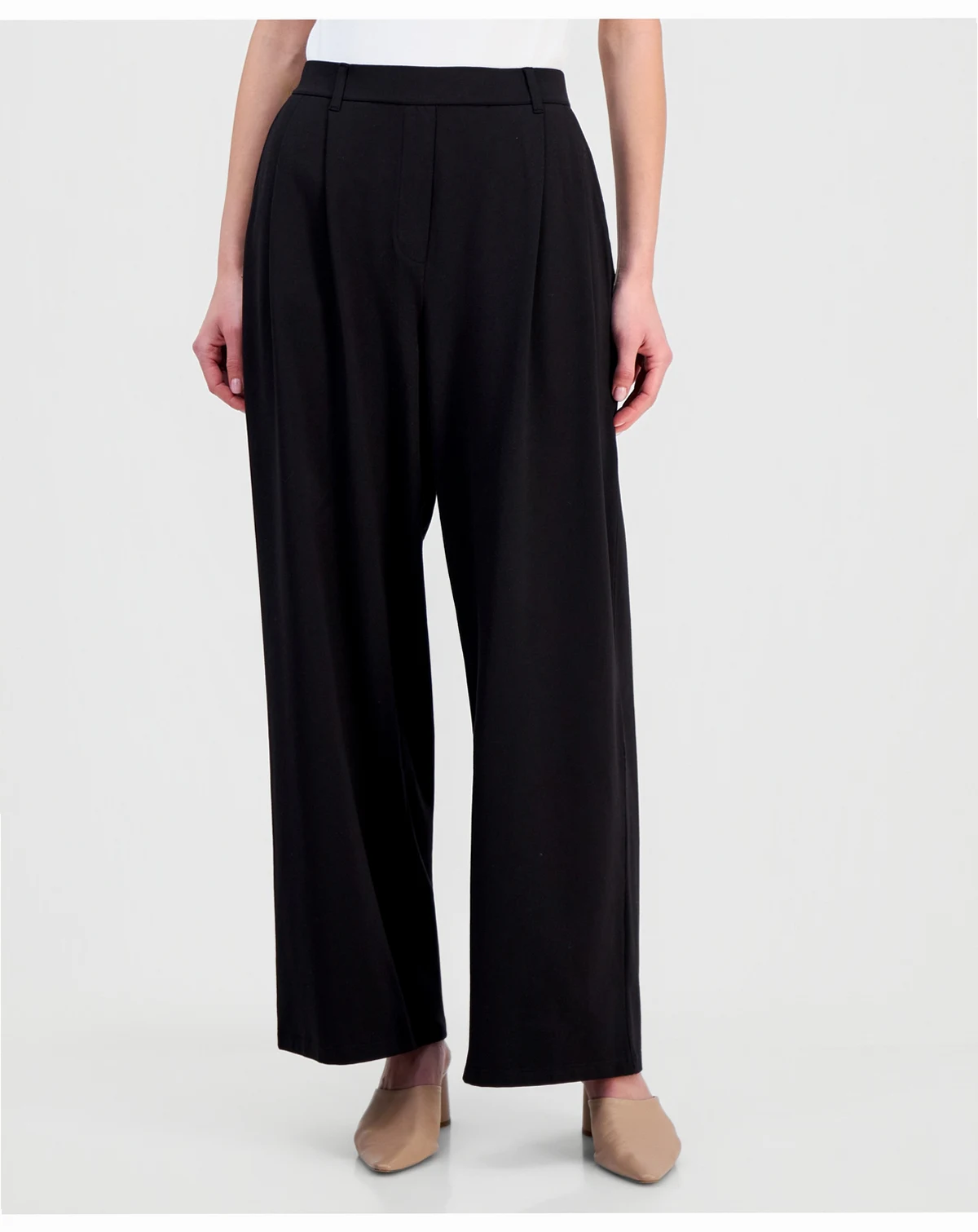 Women's High-Waist Wide-Leg Pants, Regular & Plus