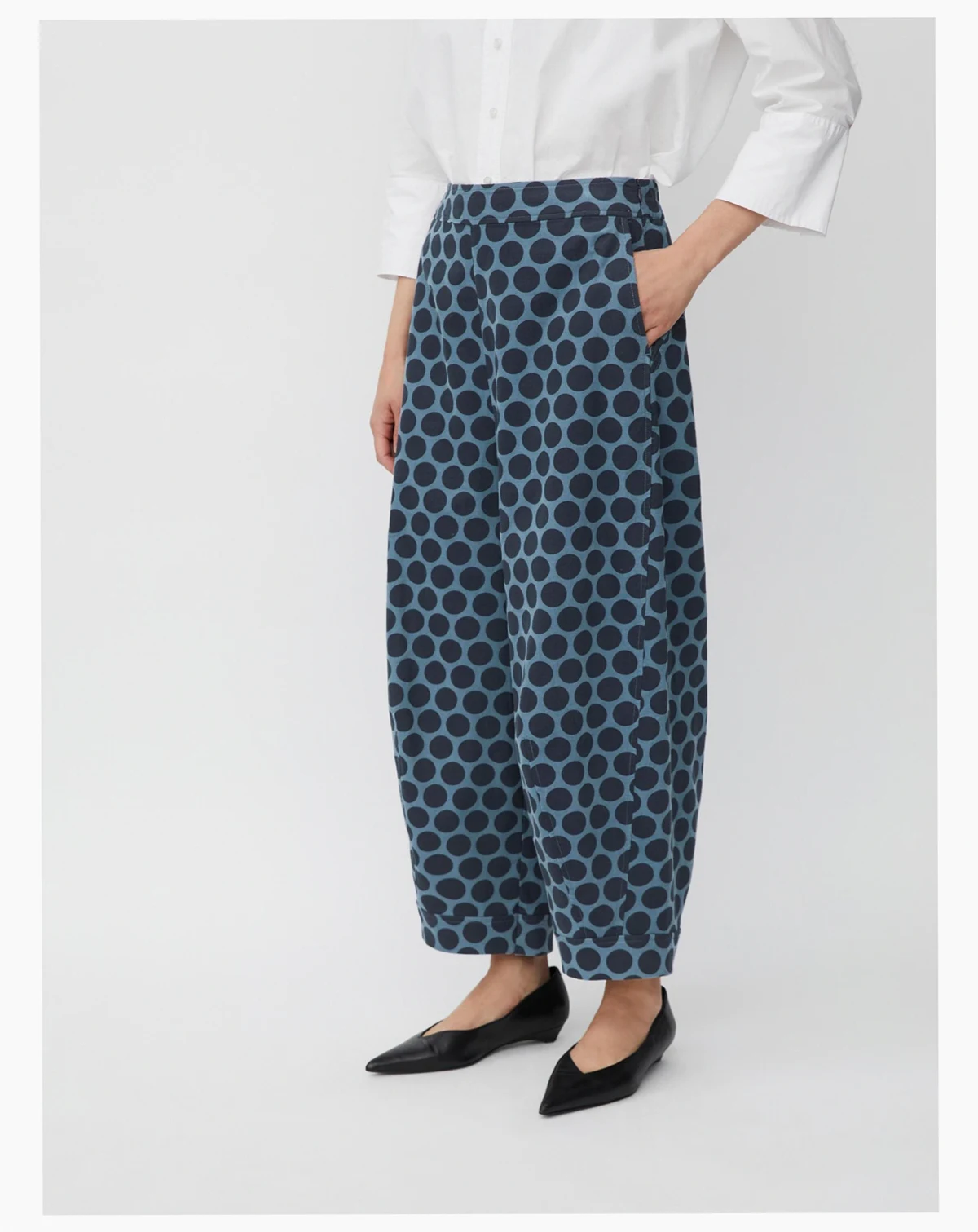 Women's Cropped Velvet Wide Leg Pants