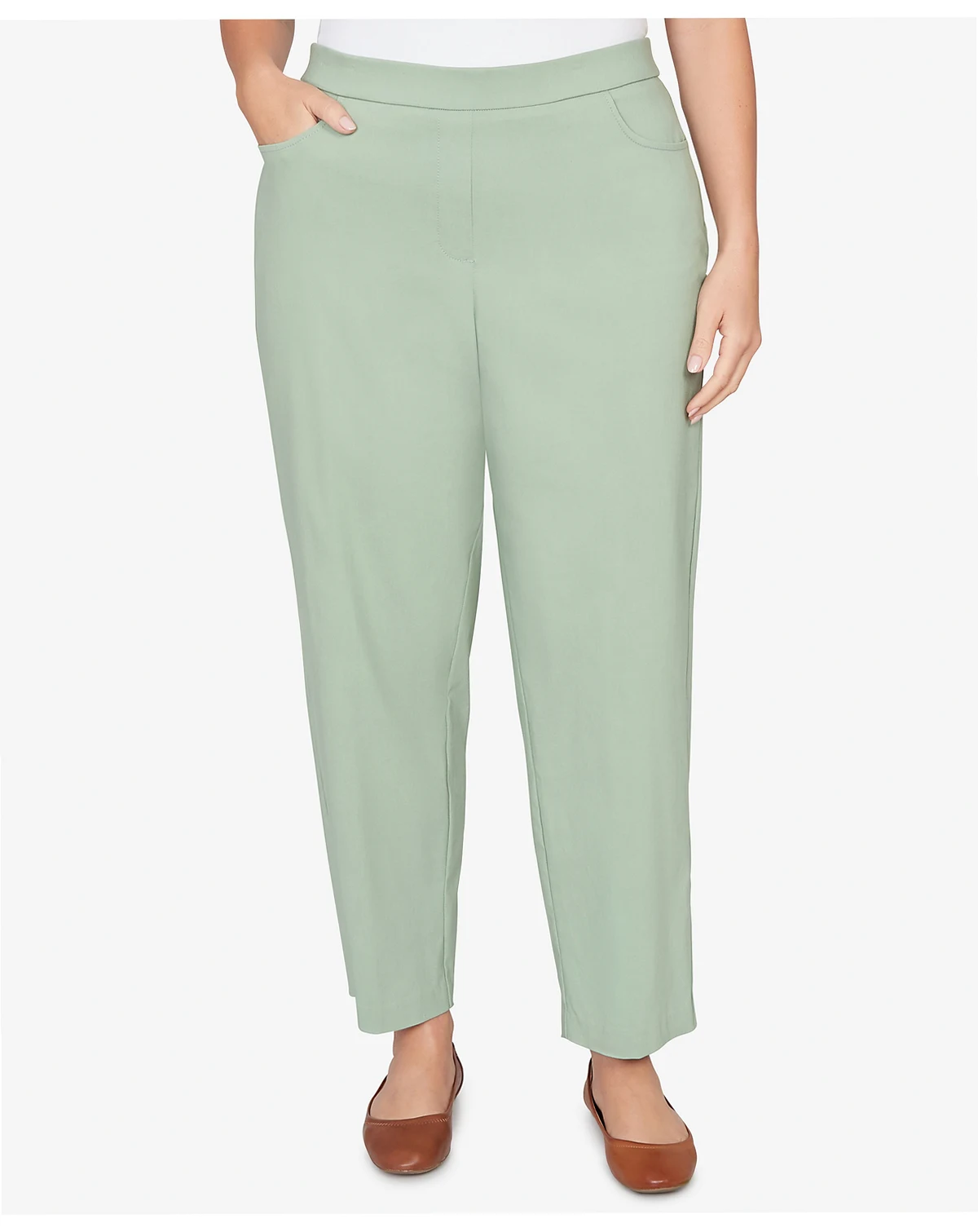 Plus Size St. Augustine Tailored Stretch Front Pocket Short Length Pants