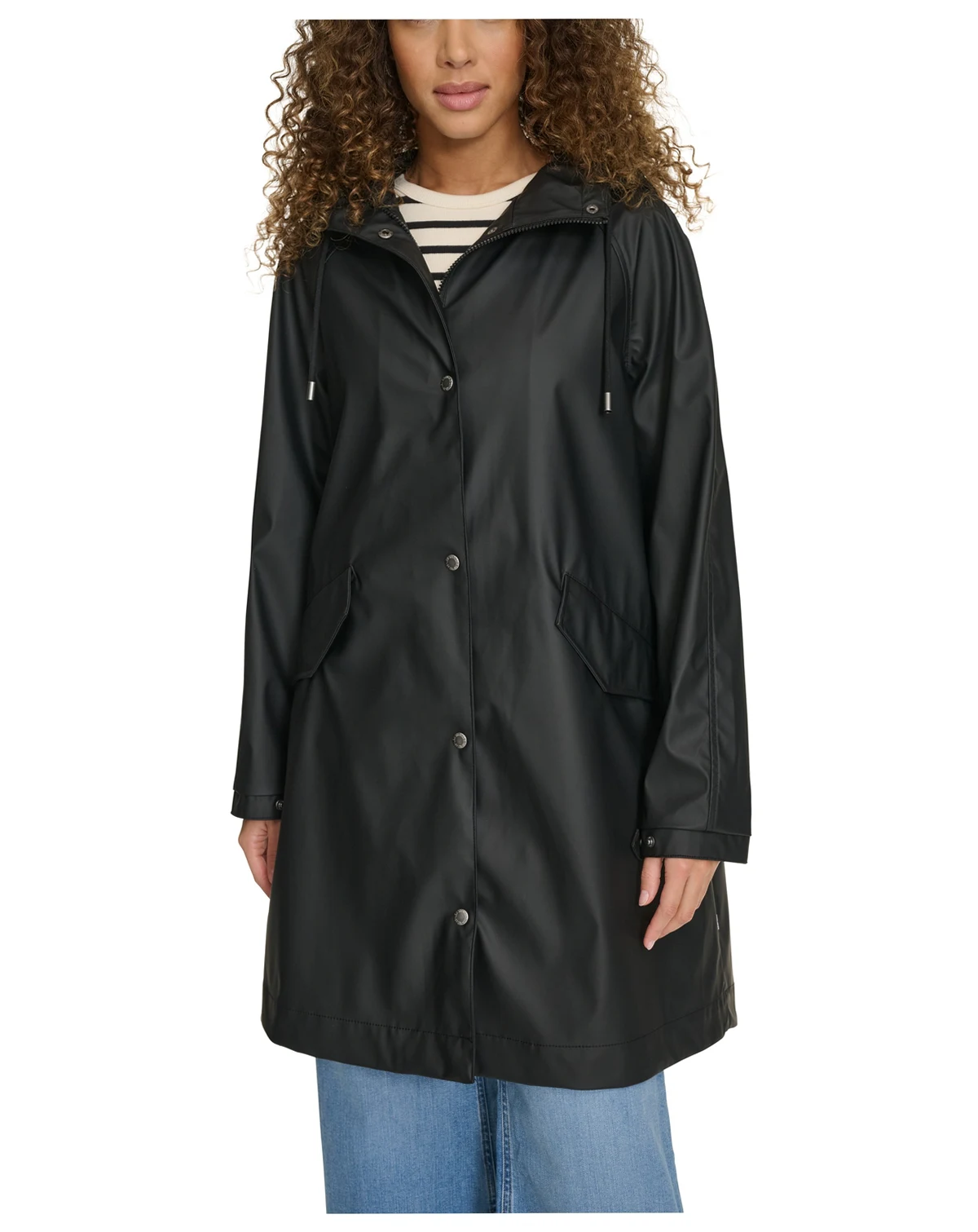 Women's Raglan Sleeve Rain Collar Jacket