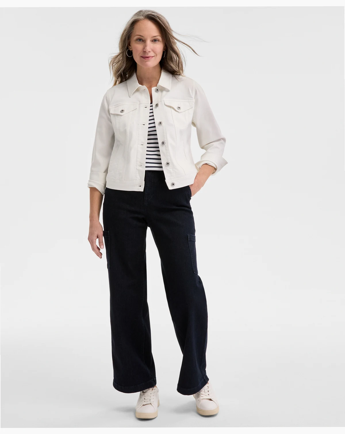 Petite Classic Denim Jacket, Created for Macy's