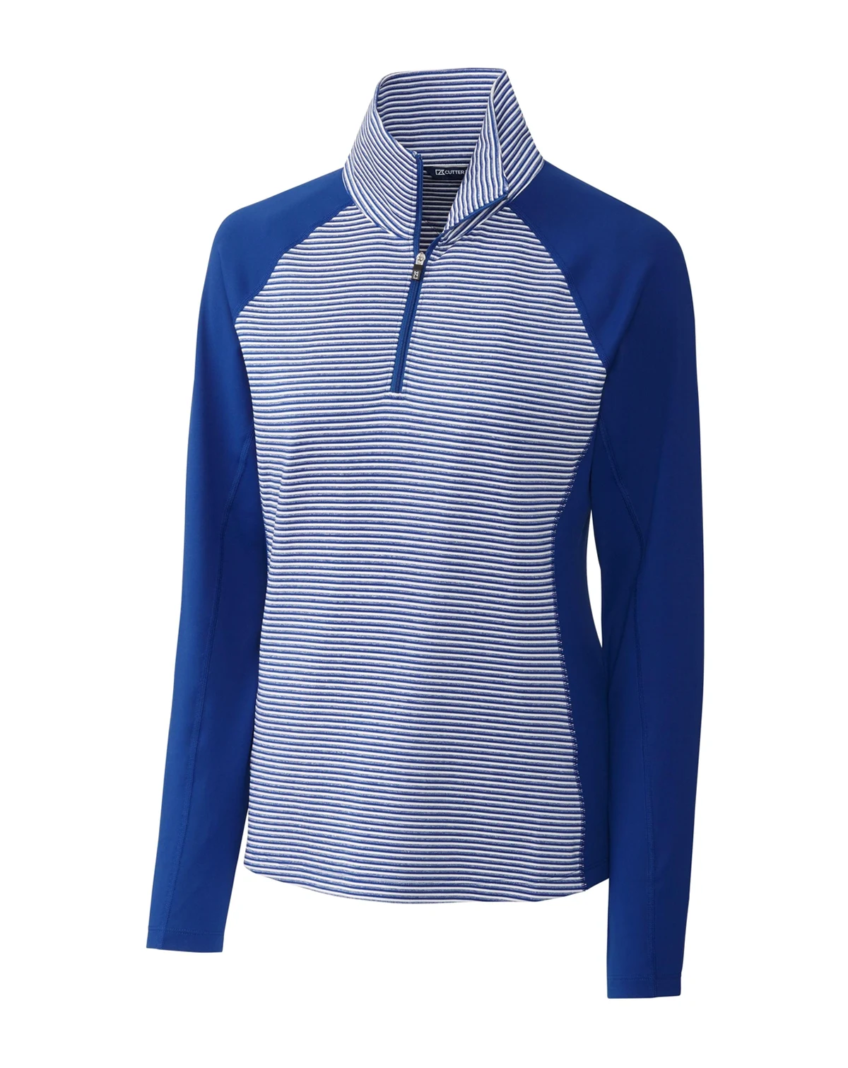 Forge Tonal Stripe Stretch Half Zip Womens Top Jacket