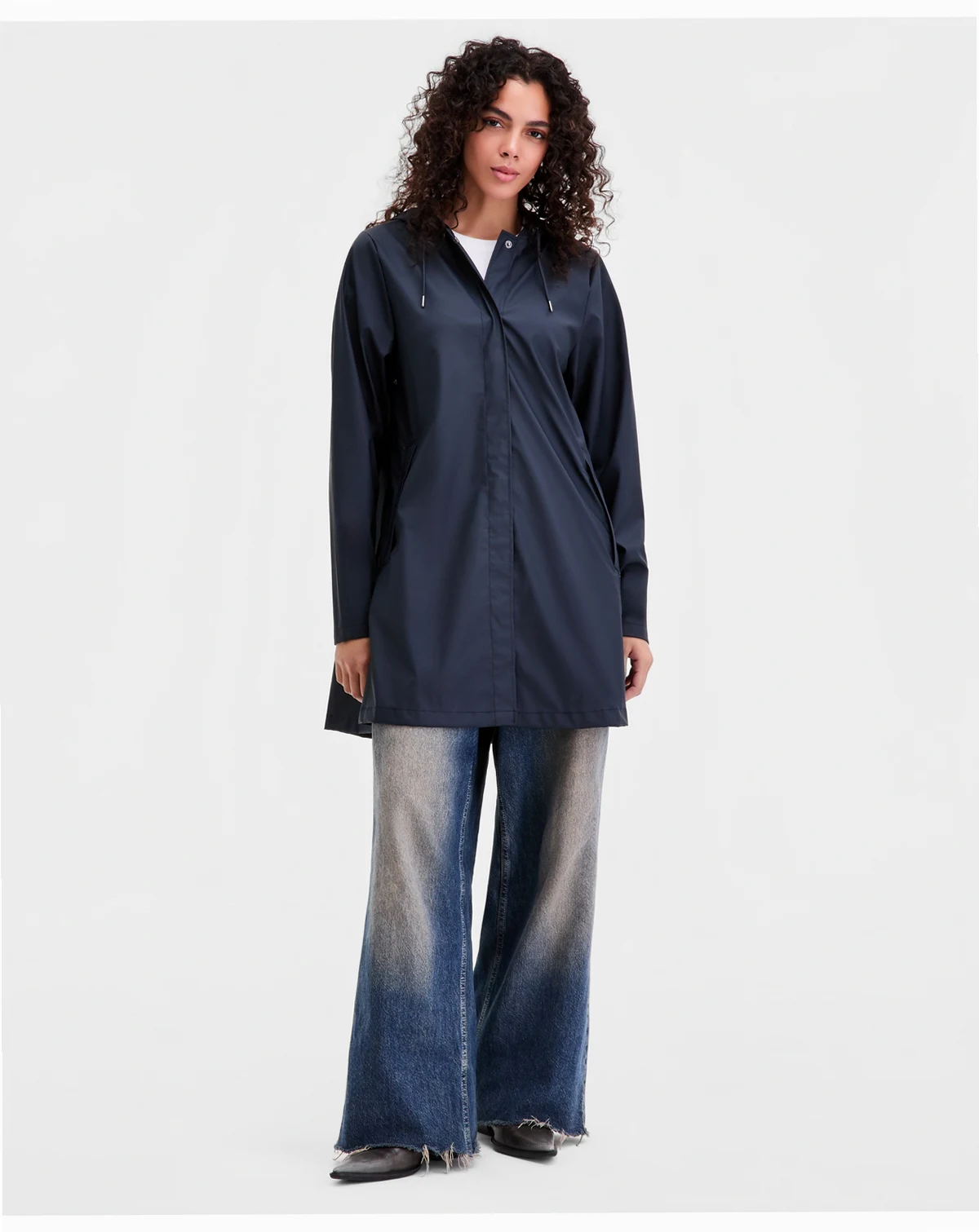 Women's Hooded A-Line Rain Jacket