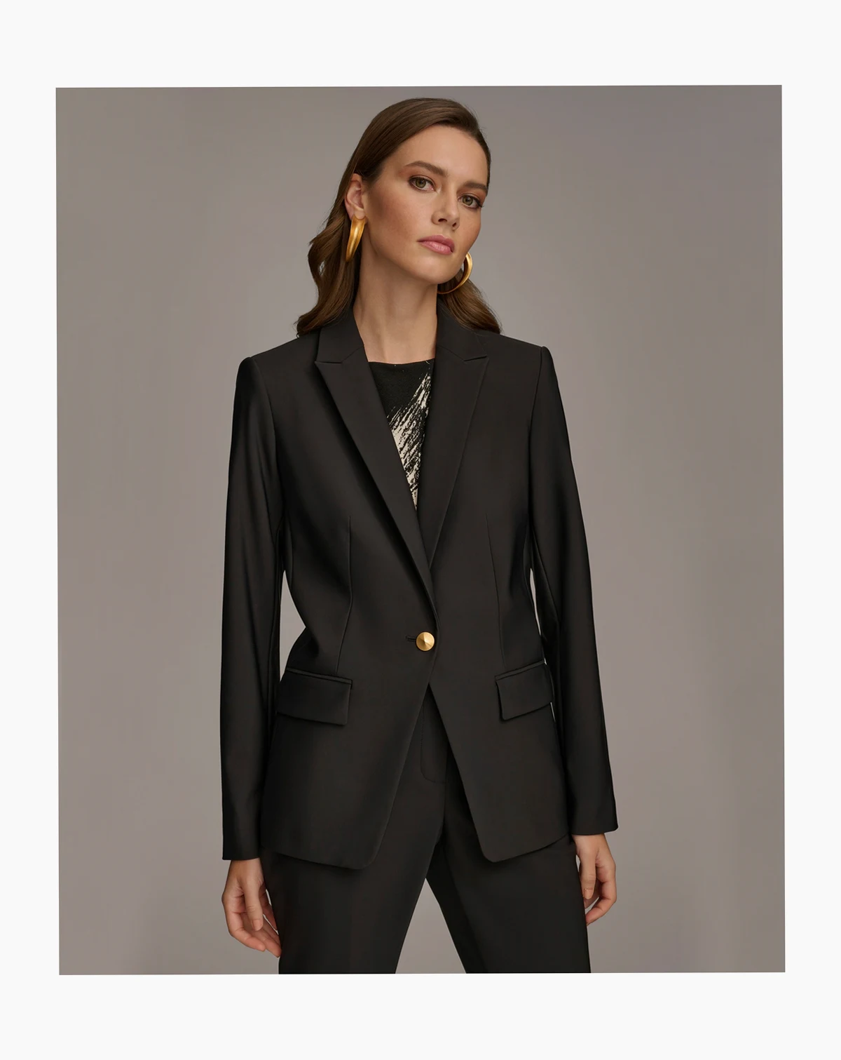 Women's One Button Blazer