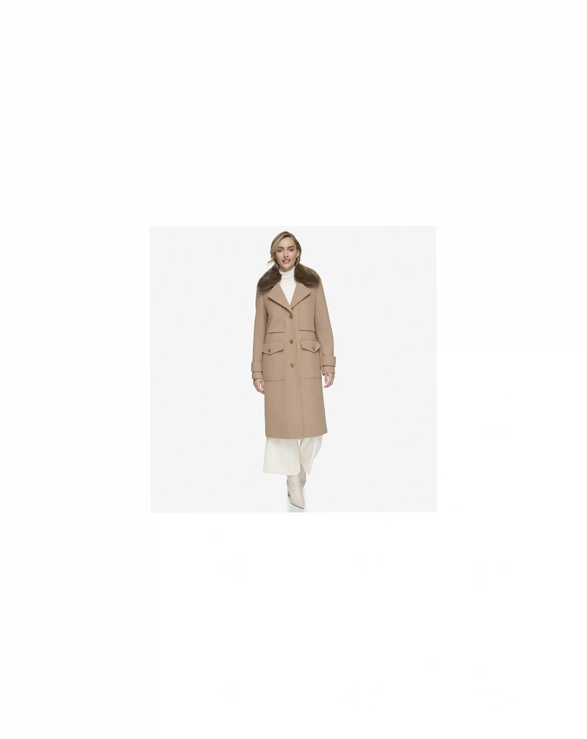 Olpae Sb Wool Twill Women's Coat With Back Vent