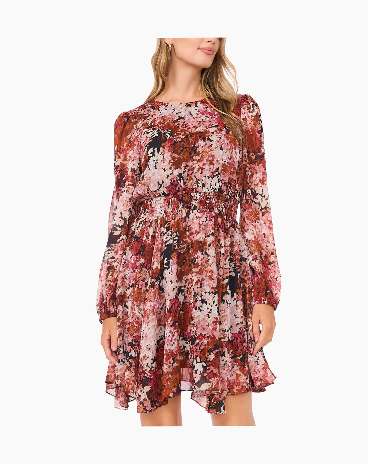 Women's Puff Sleeve Mini Dress