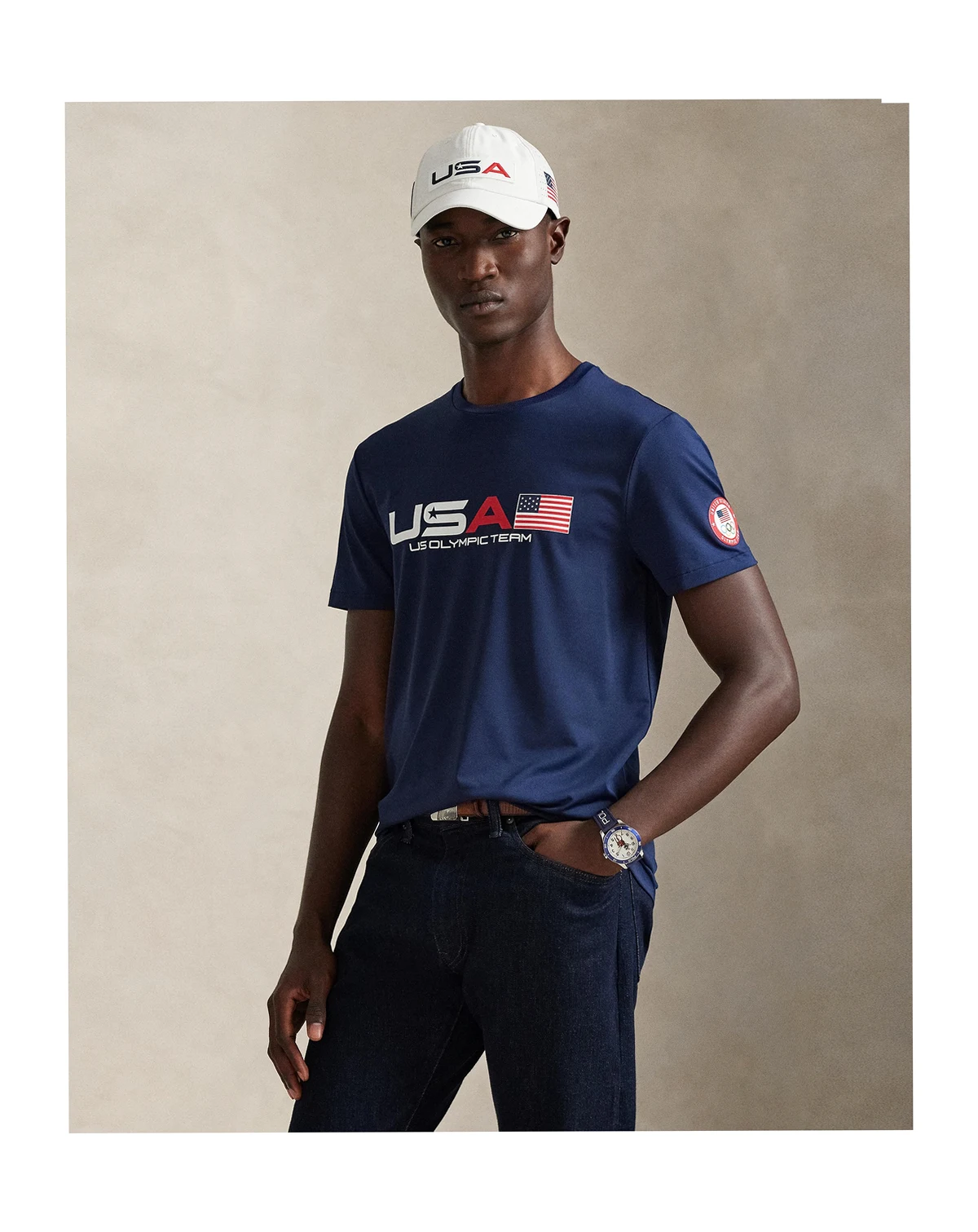 Men's Team USA Stretch Jersey T-Shirt