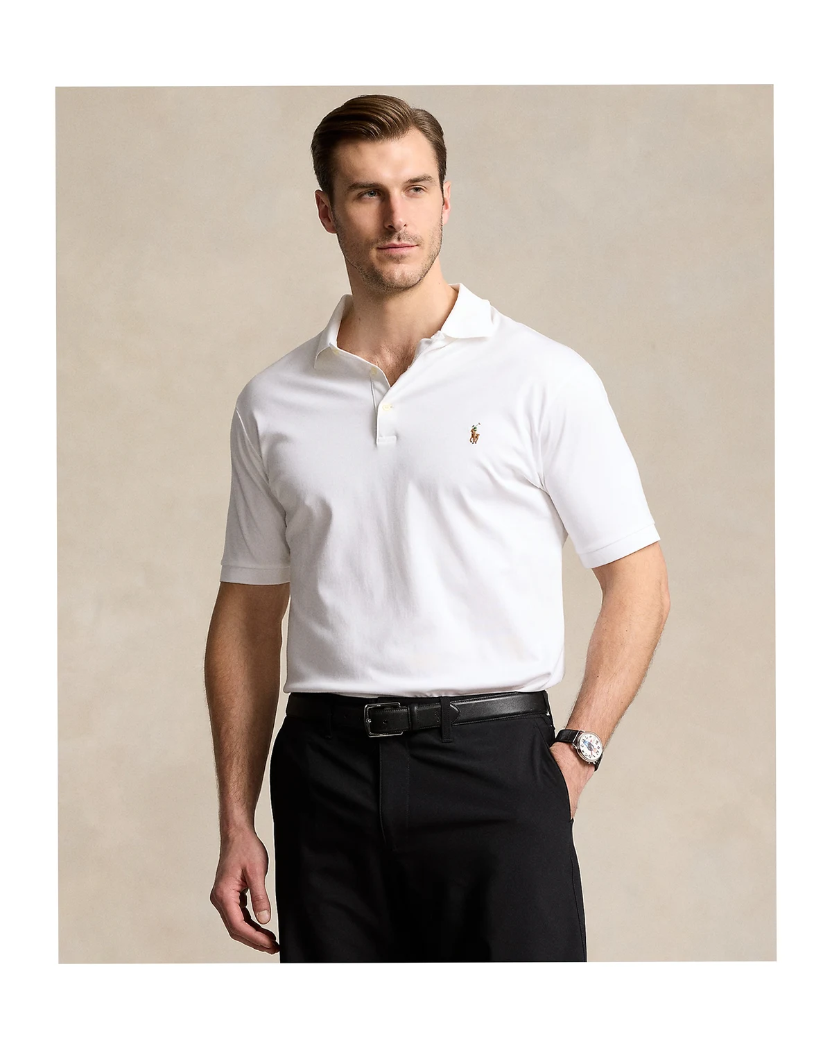 Men's Big & Tall Classic-Fit Soft Cotton Polo Shirt
