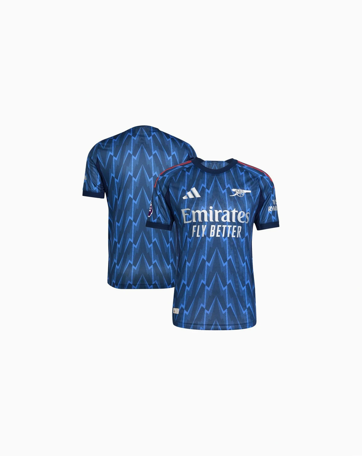 Men's Blue Arsenal 2025/26 Away Authentic Jersey with Patch
