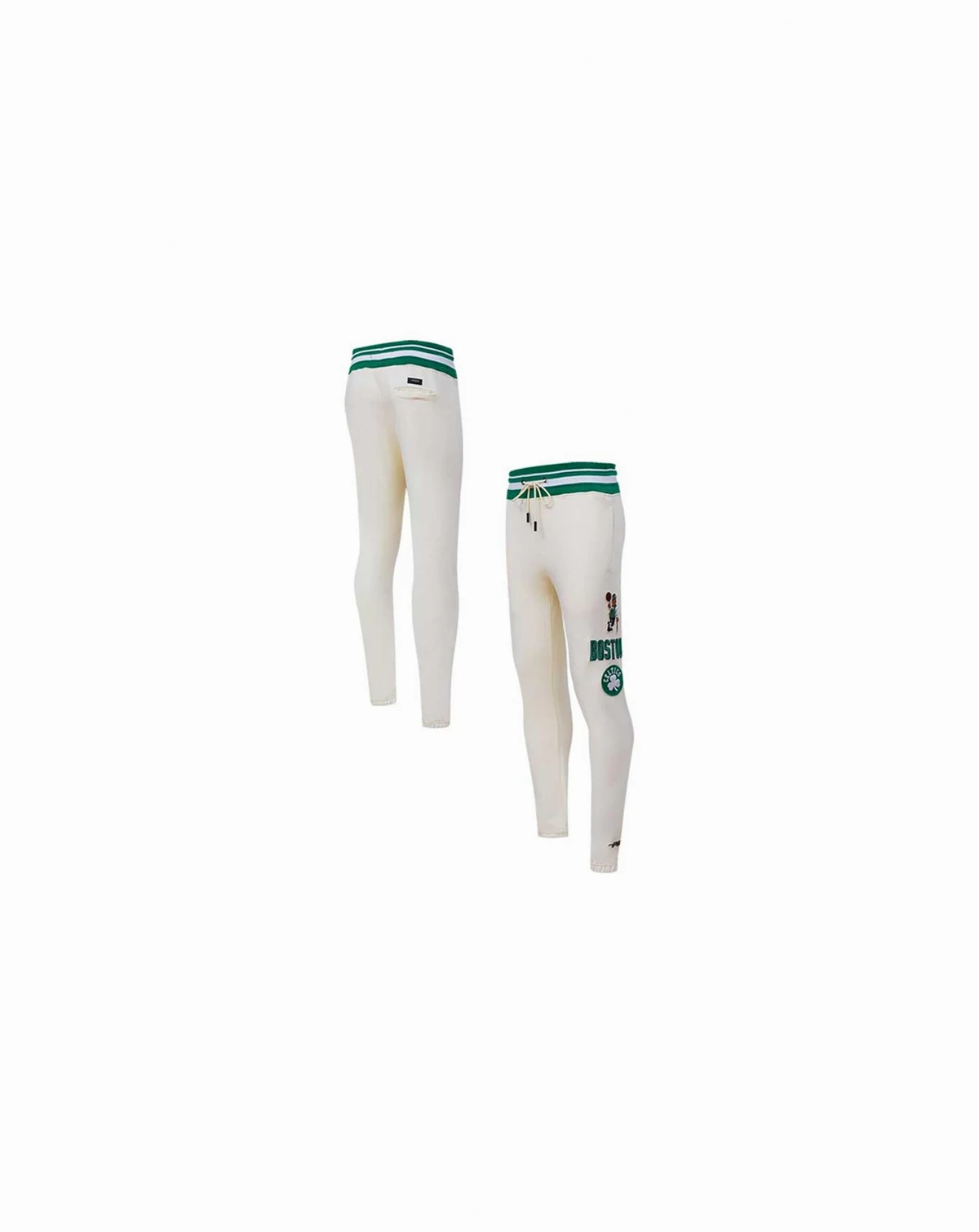Men's Cream Boston Celtics Retro Classic Fleece Sweatpants