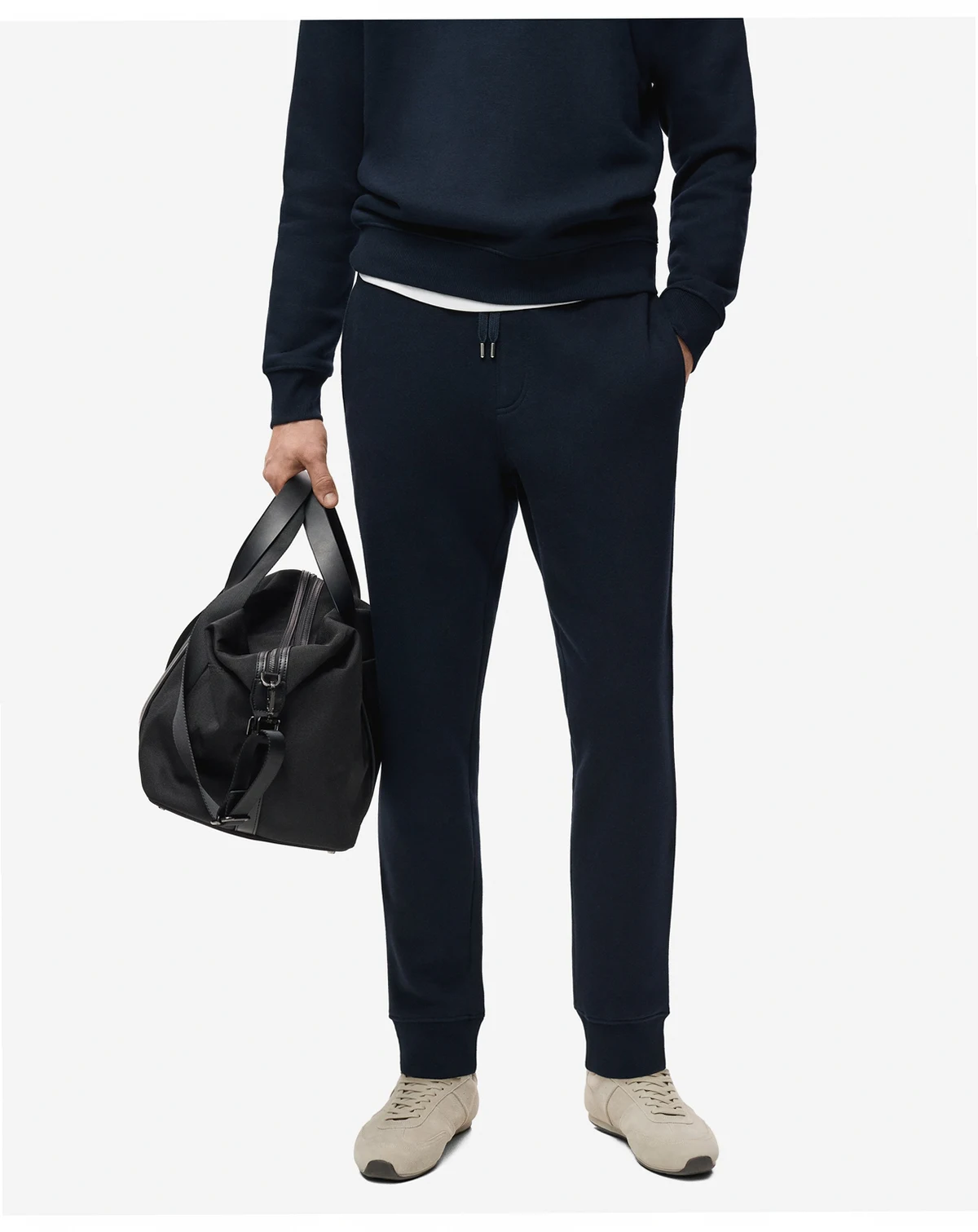 Men's Elastic Waist Cotton Joggers