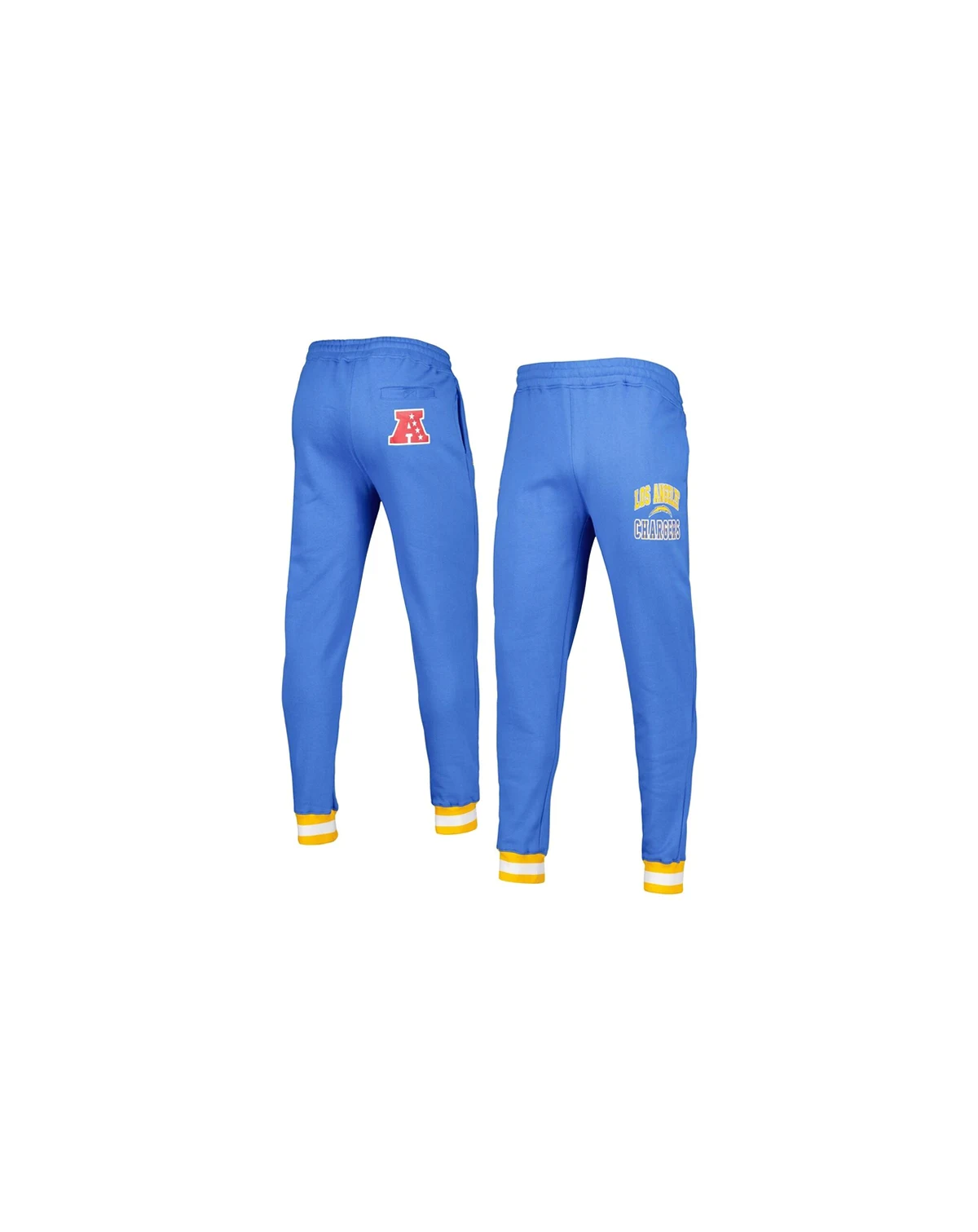 Men's Powder Blue Los Angeles Chargers Blitz Fleece Jogger Pants