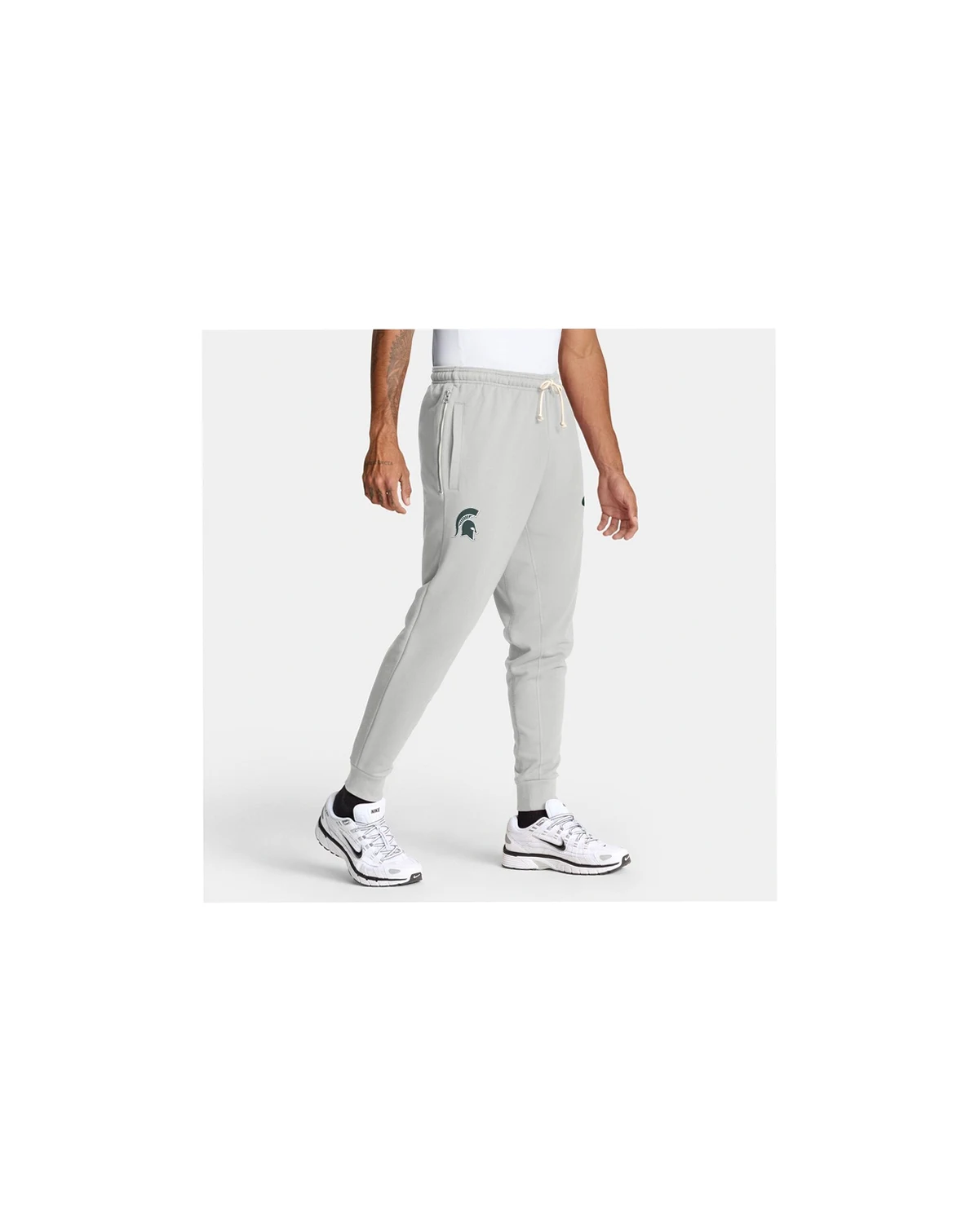 Men's Gray Michigan State Spartans 2025 Sideline Standard Issue Dri-FIT Taper Pants