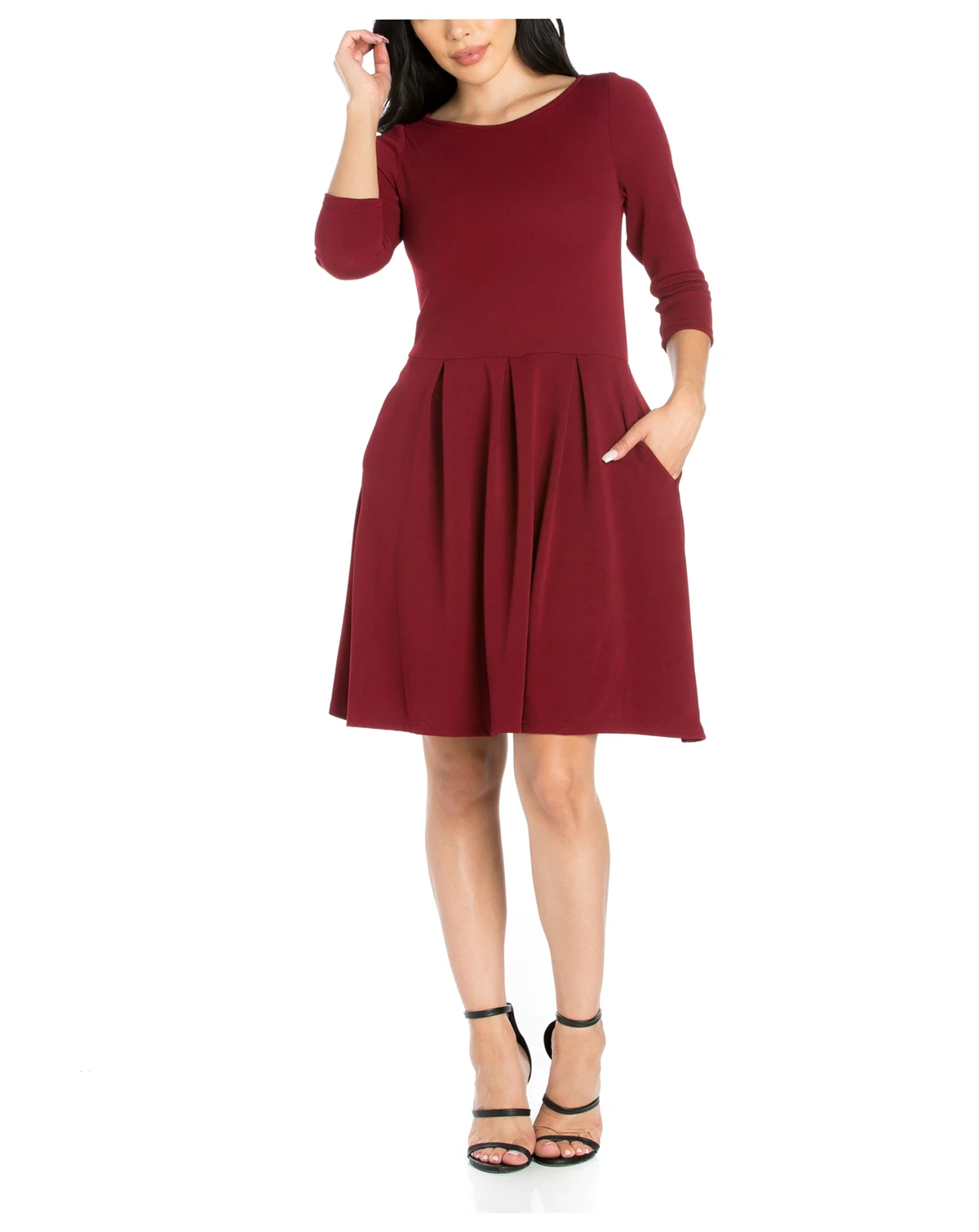 Women's Perfect Fit and Flare Pocket Dress